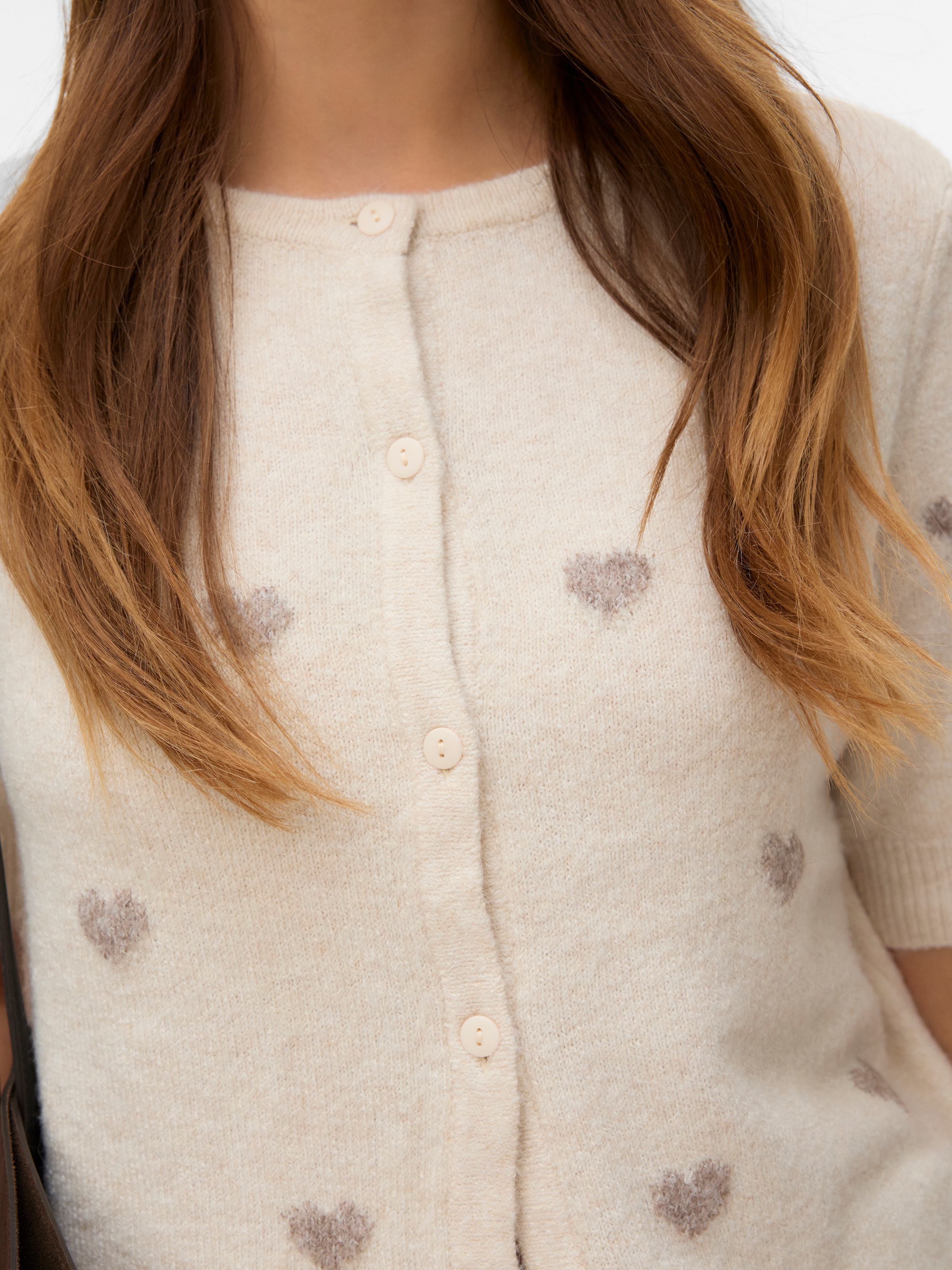 Vero Moda Strickjacke »VMDOFFY INTARSIA 2/4 O-NCK CARDIGAN NOOS«