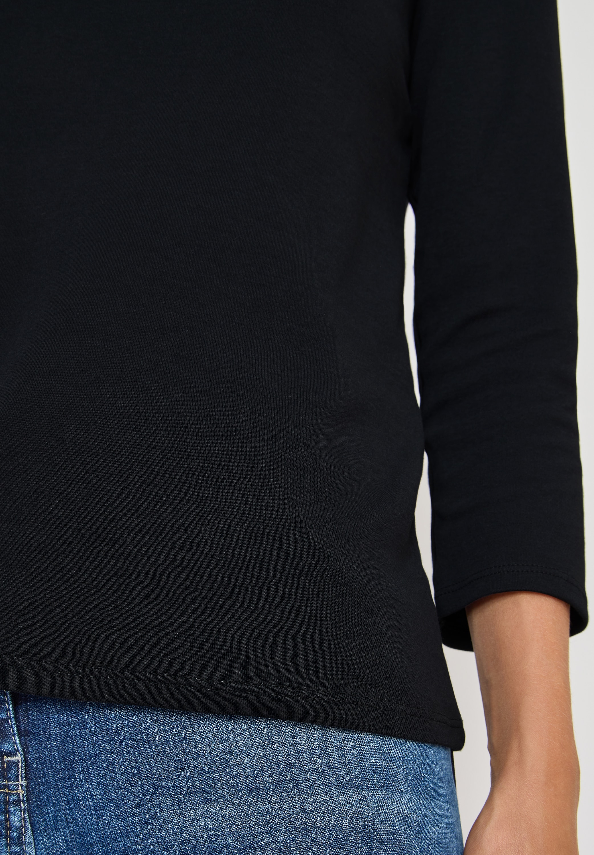 Cecil 3/4-Arm-Shirt mit U-Boot-Ausschnitt