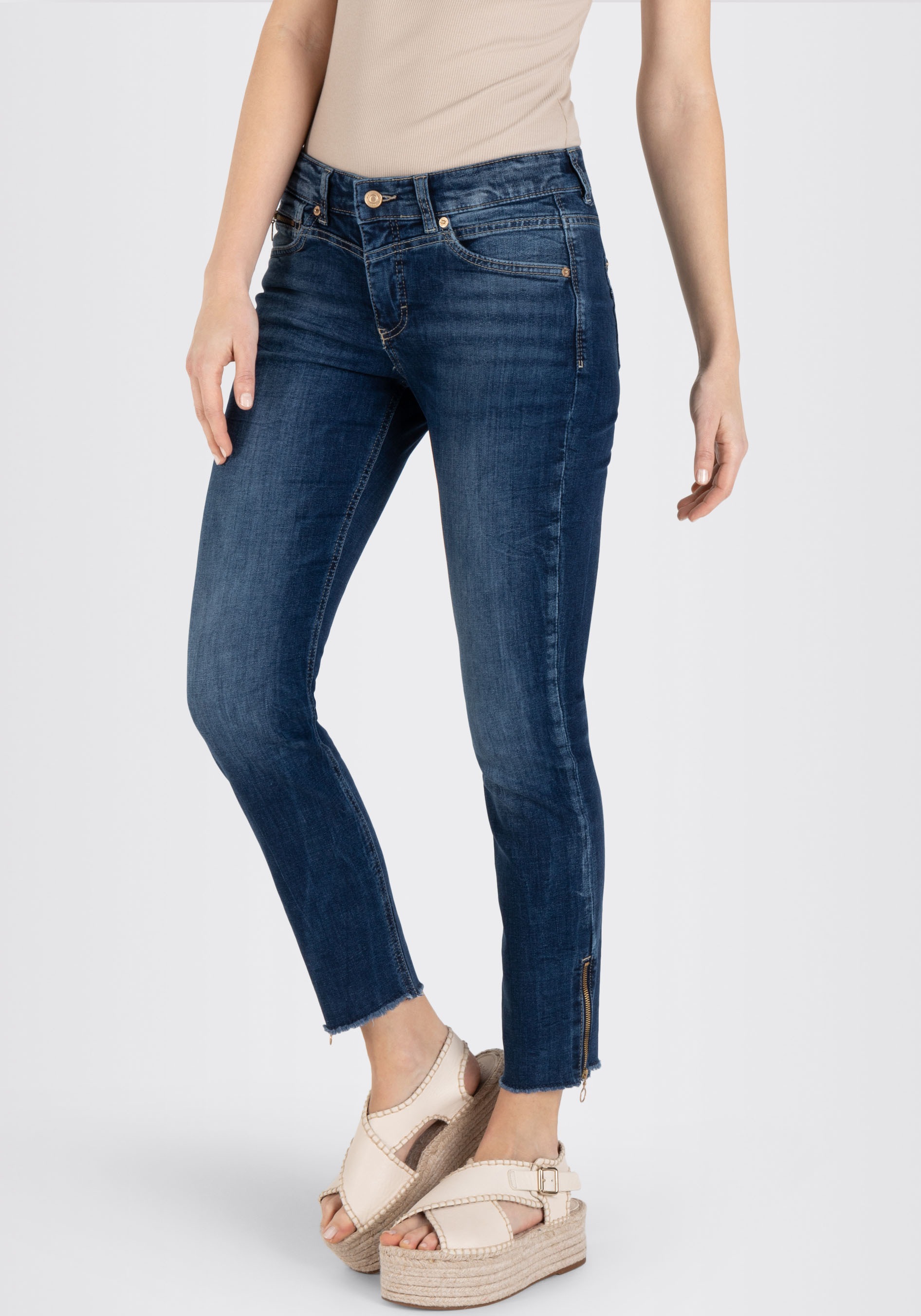 MAC Ankle-Jeans "Rich-Slim Chic", Mit besonderer Coin-Pocket günstig online kaufen