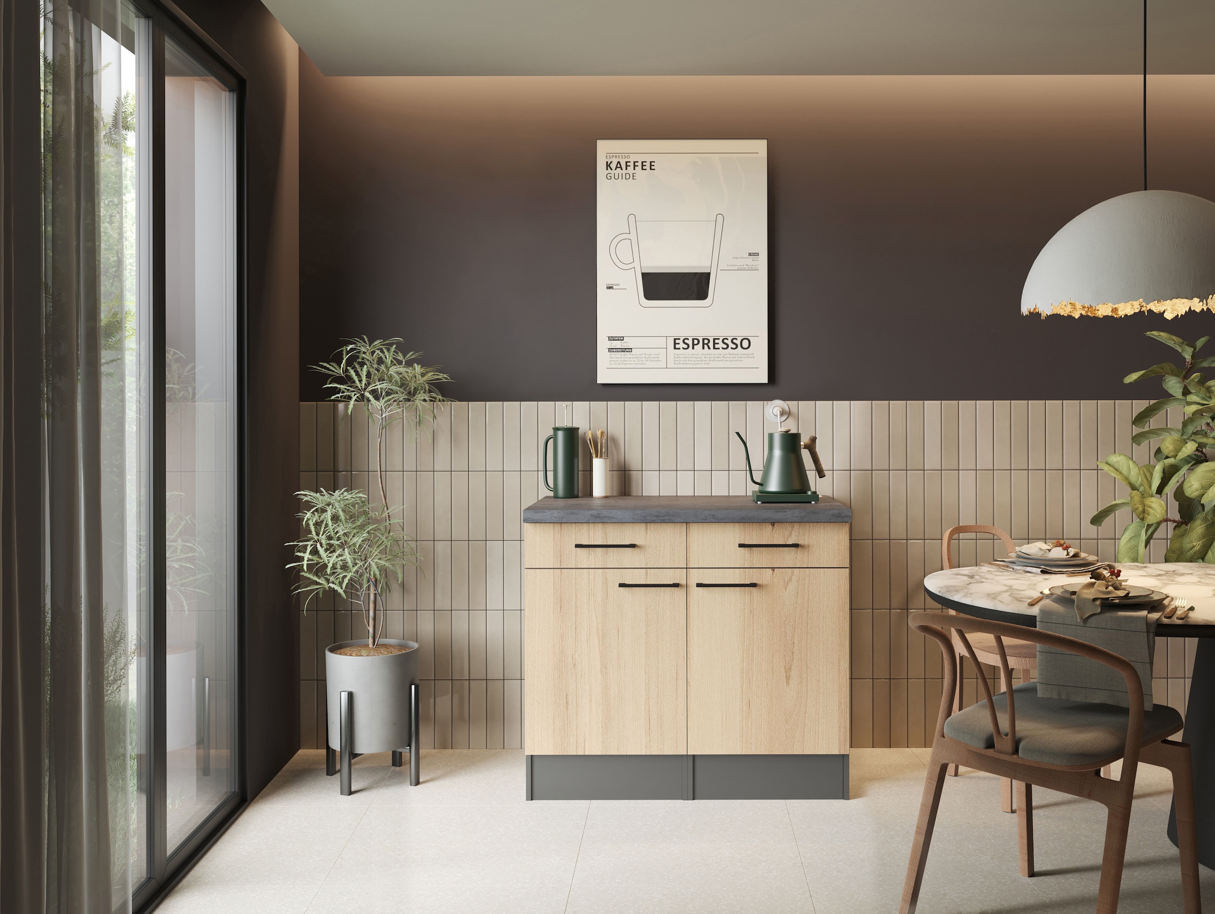 RESPEKTA Sideboard »Oliver« zerlegt, mit Soft Close Funktion, Breite 100 cm