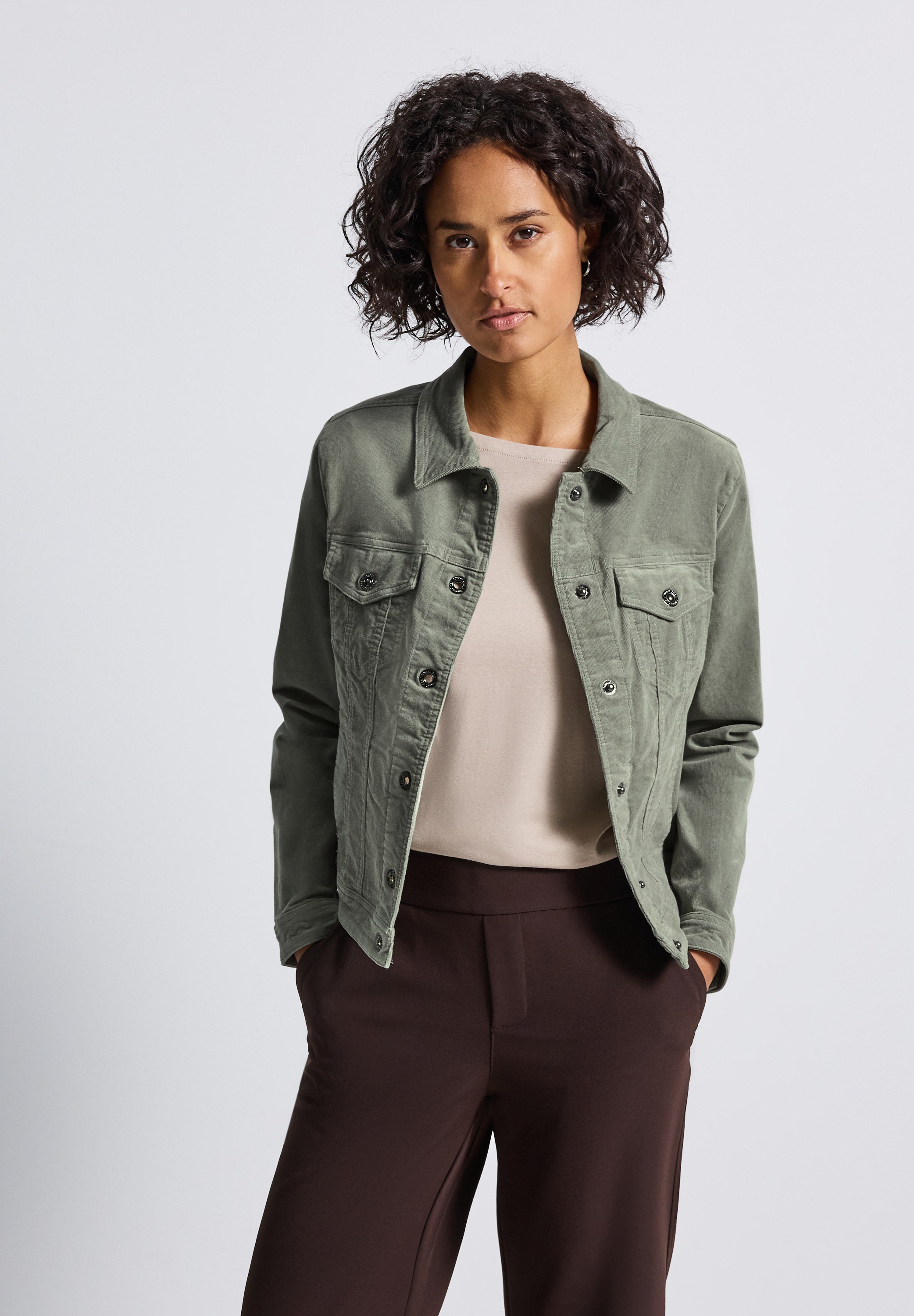 STREET ONE Cordjacke, ohne Kapuze, in Cord-Optik günstig online kaufen