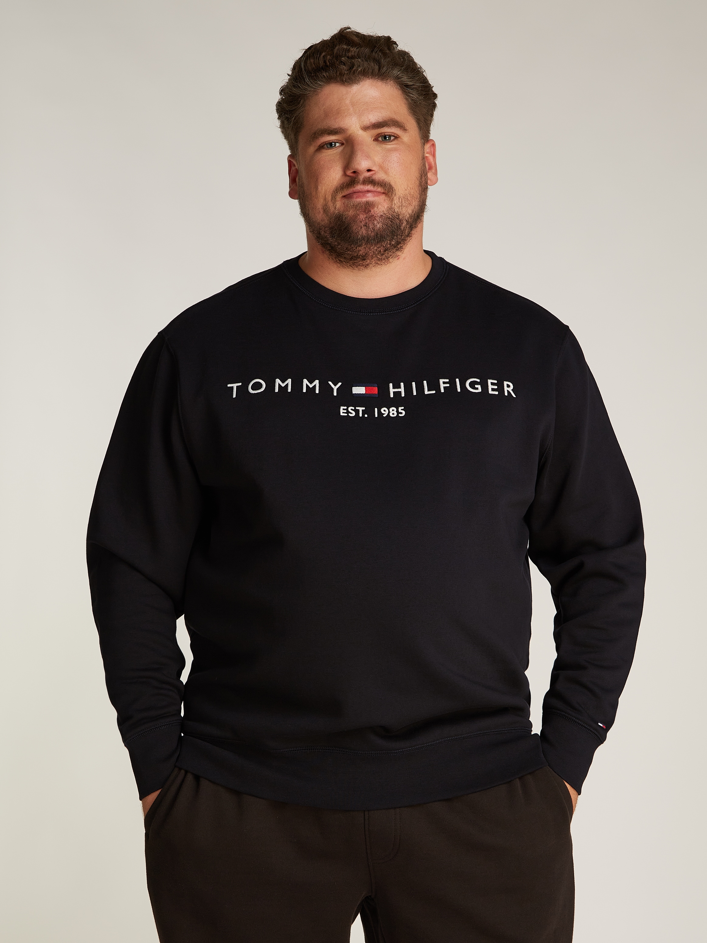 Sweatshirt »BT-TOMMY LOGO SWEATSHIRT-B«, in Großen Größen, mit Logodruck