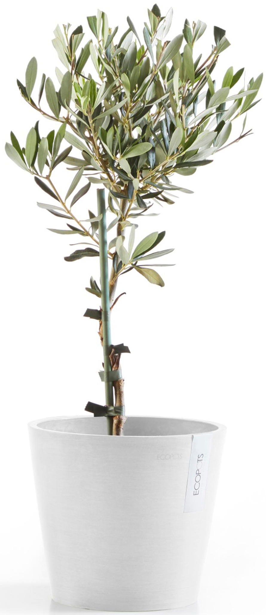 ECOPOTS Blumentopf »Amsterdam 20 + Wassersystem Weißgrau«, für innen und außen: frostsicher, bruchsicher und lichtbeständig