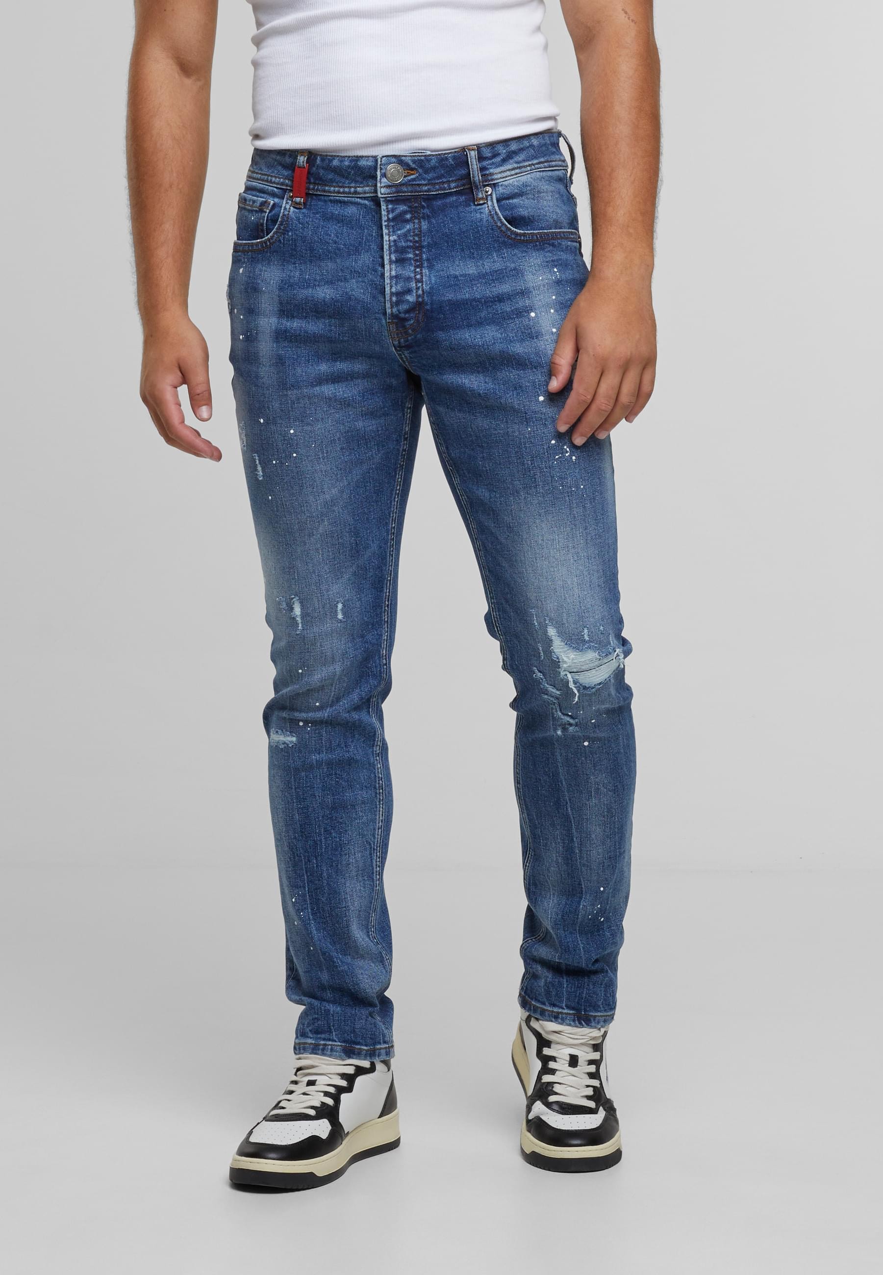 2Y Premium Bequeme Jeans "2Y Premium 2Y CARLOS DESTROYED SLIM FIT JEANS" günstig online kaufen