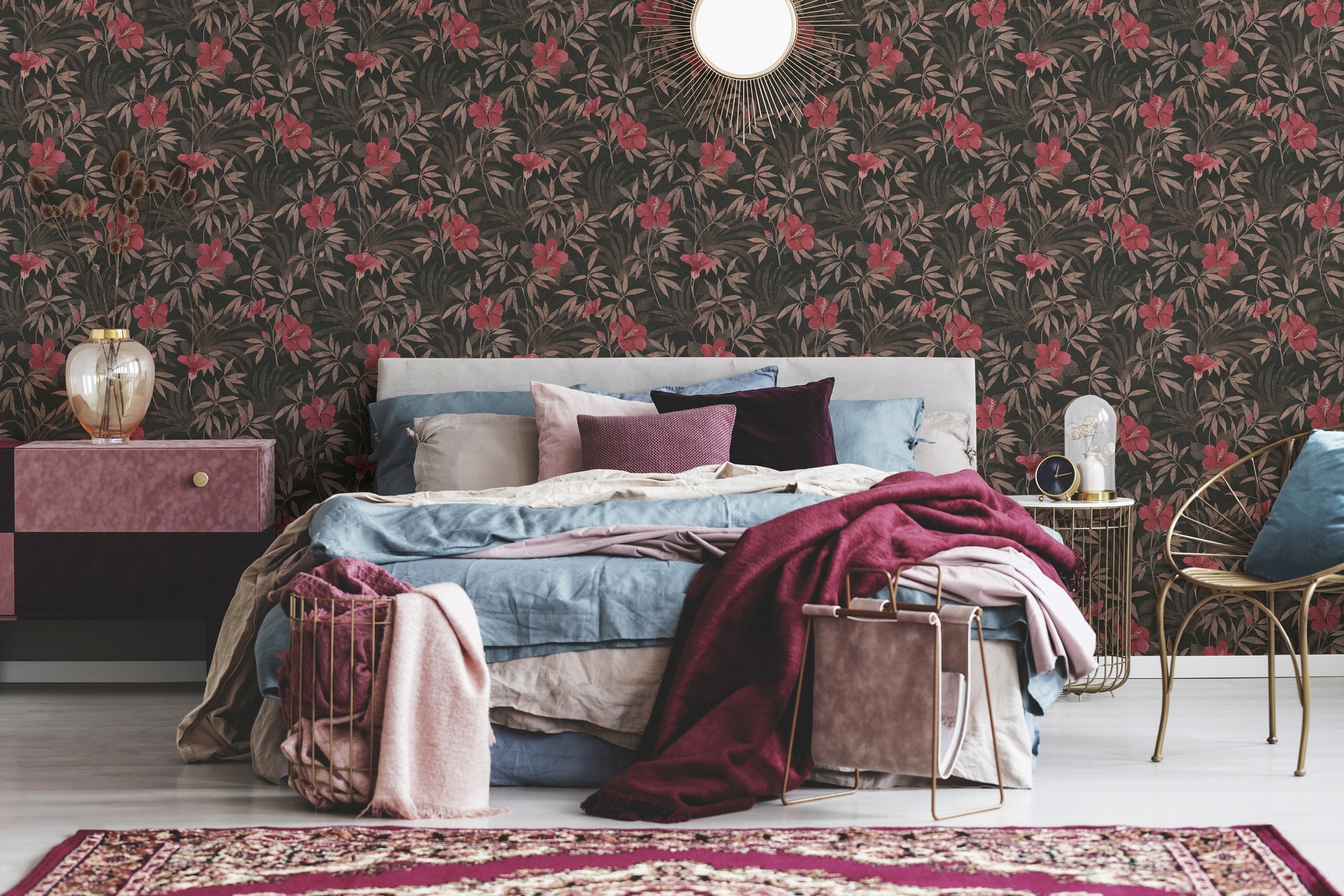 A.S. Création Vliestapete »Cuba«, floral-botanisch-tropisch, Dschungeltapete Tapete Blumen Tapeten Wohnzimmer Schlafzimmer Küche