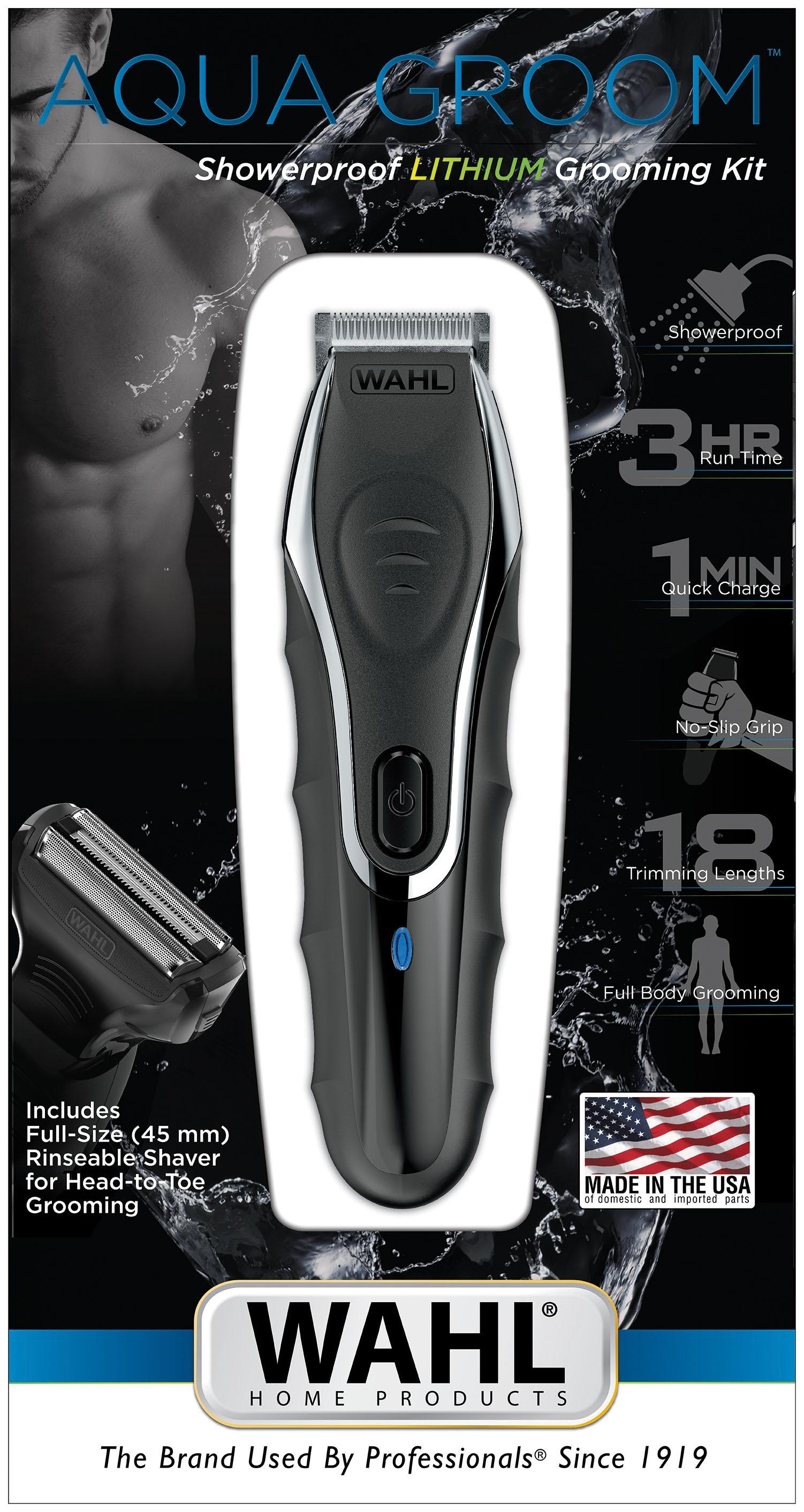 Wahl Multifunktionstrimmer »09899-016 Aqua Groom«, 12 Aufsätze, duschfester Bodygroomer