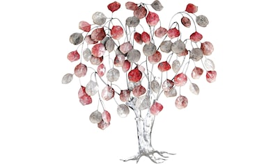 GILDE Wanddekoobjekt »Wandrelief Baum, silber«, Wanddeko, aus Metall,  dekorativ im Esszimmer & Wohnzimmer kaufen | BAUR