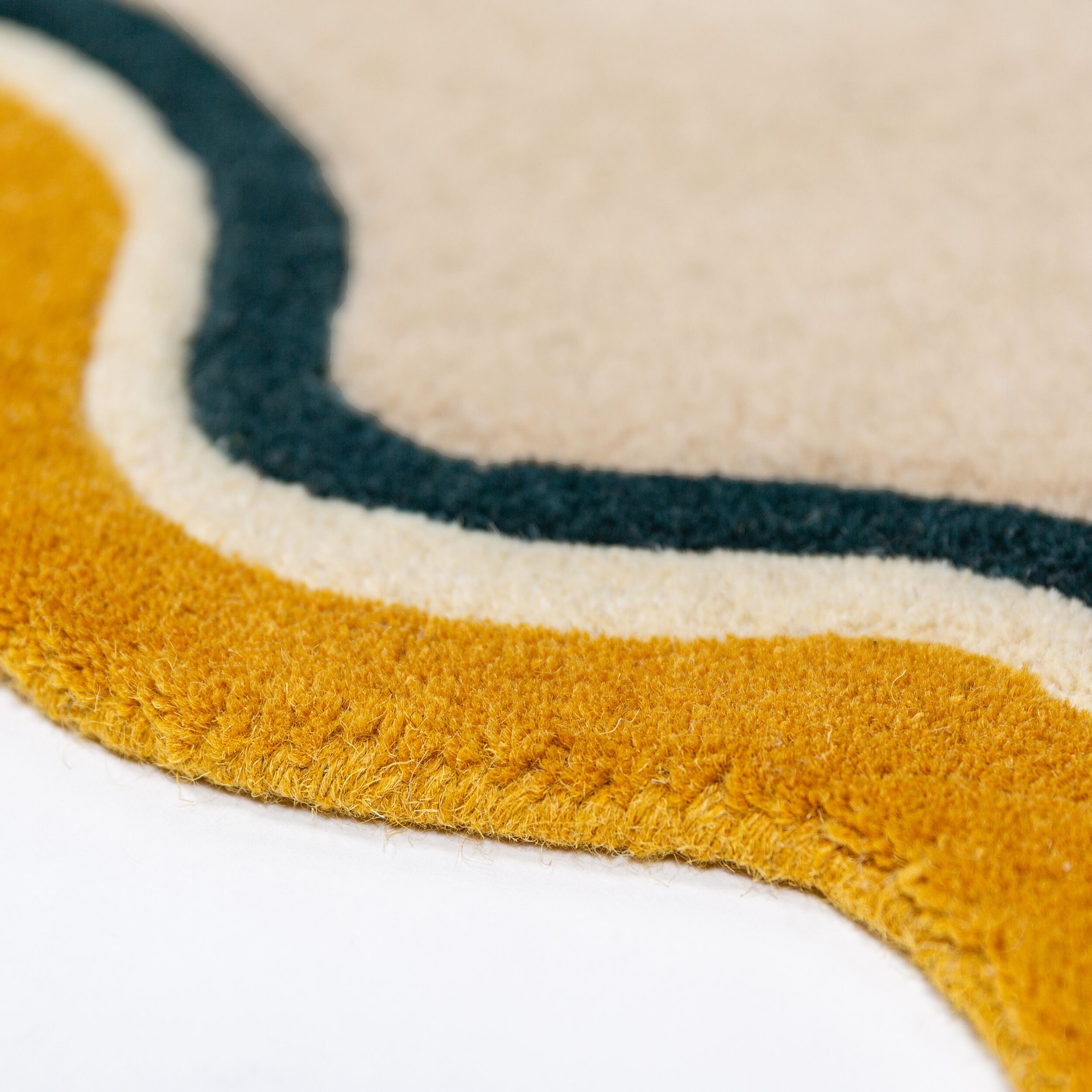FLAIR RUGS Teppich »LEO SCALLOP BORDER« rund 8 mm Höhe