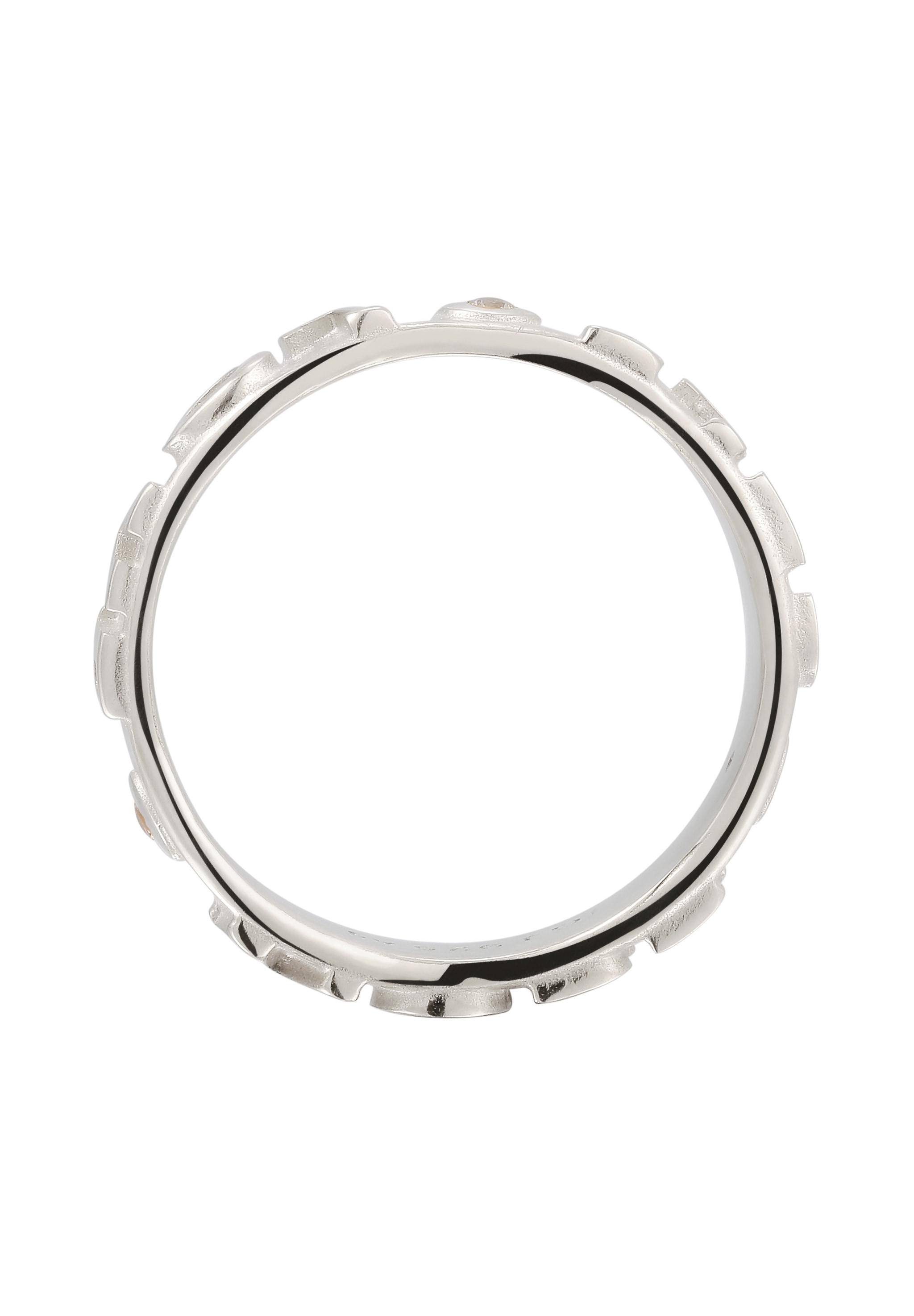 Elli Silberring »Ring Ring mit Zirkonia Weiß MORE SELF LOVE 925 Sterling Silber«