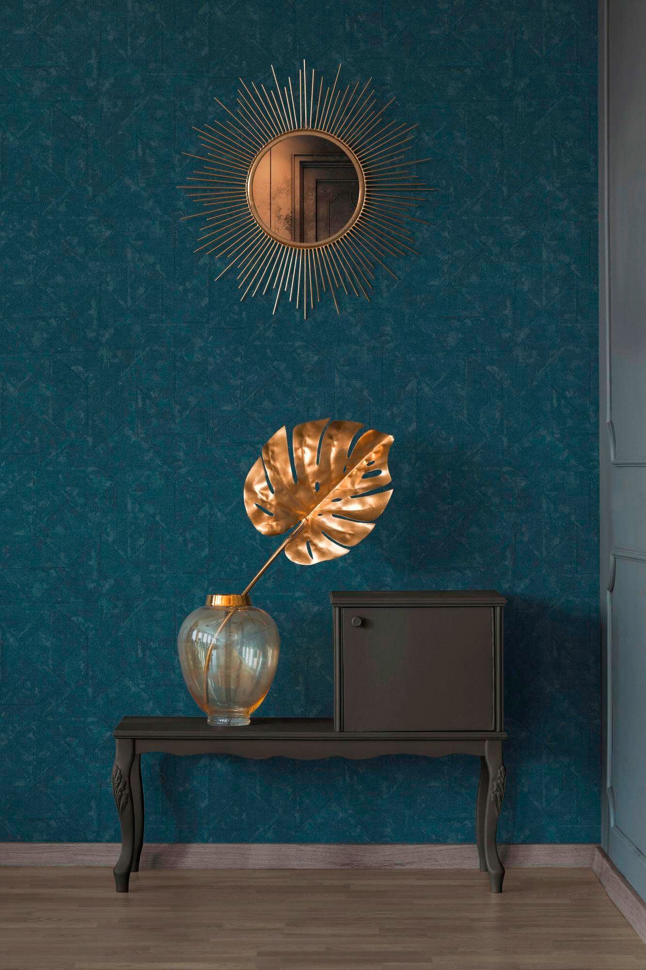 Architects Paper Vliestapete »Absolutely Chic« Motiv | Strukturmuster | gemustert leicht strukturiert Struktur Tapete Design Grafik Vliestapete Metallic Tapeten Wohnzimmer