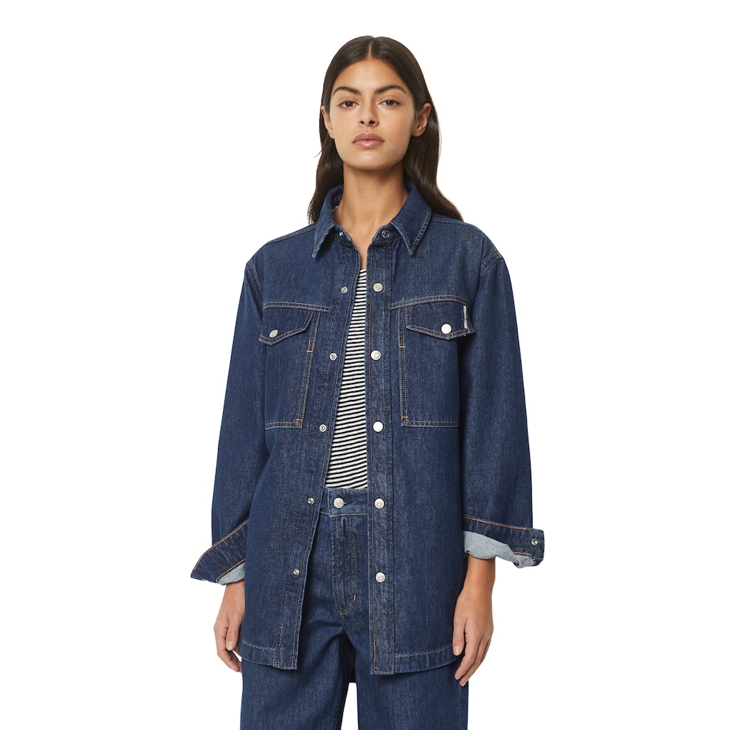 Marc O'Polo DENIM Jeansbluse »aus Rigid Denim«