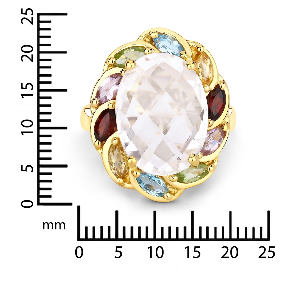 Fingerring RAFAELA DONATA "K701" Gr. 58, gelbgold, Fingerringe, Damen, 58, 2,8mm, Fingerring, aus Sterling Silber 3