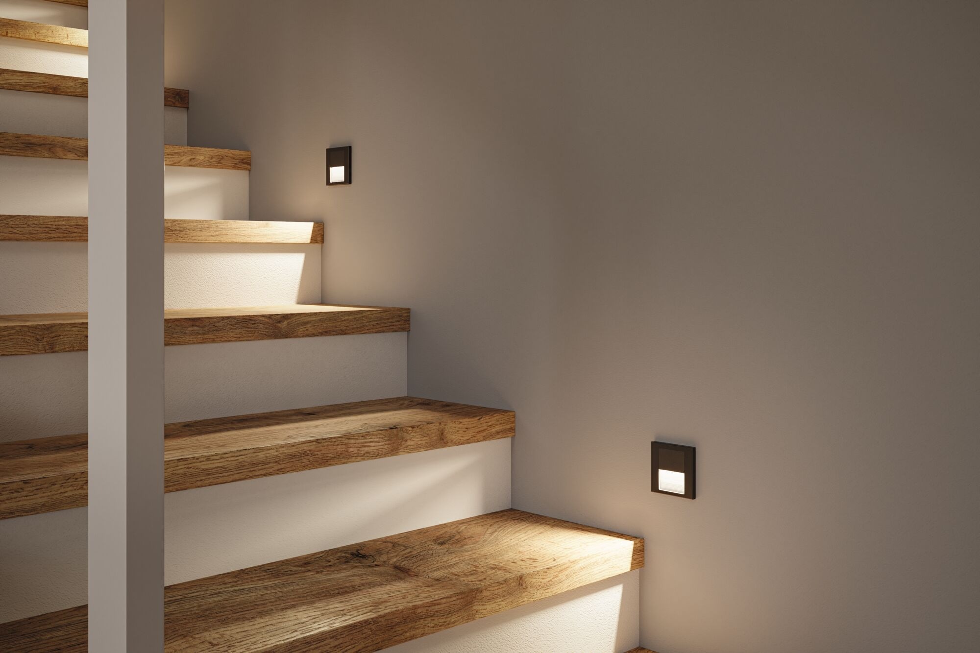 Paulmann LED Einbauleuchte »LED Wandeinbauleuchte Tsaro eckig 80x36mm«, 1 flammig