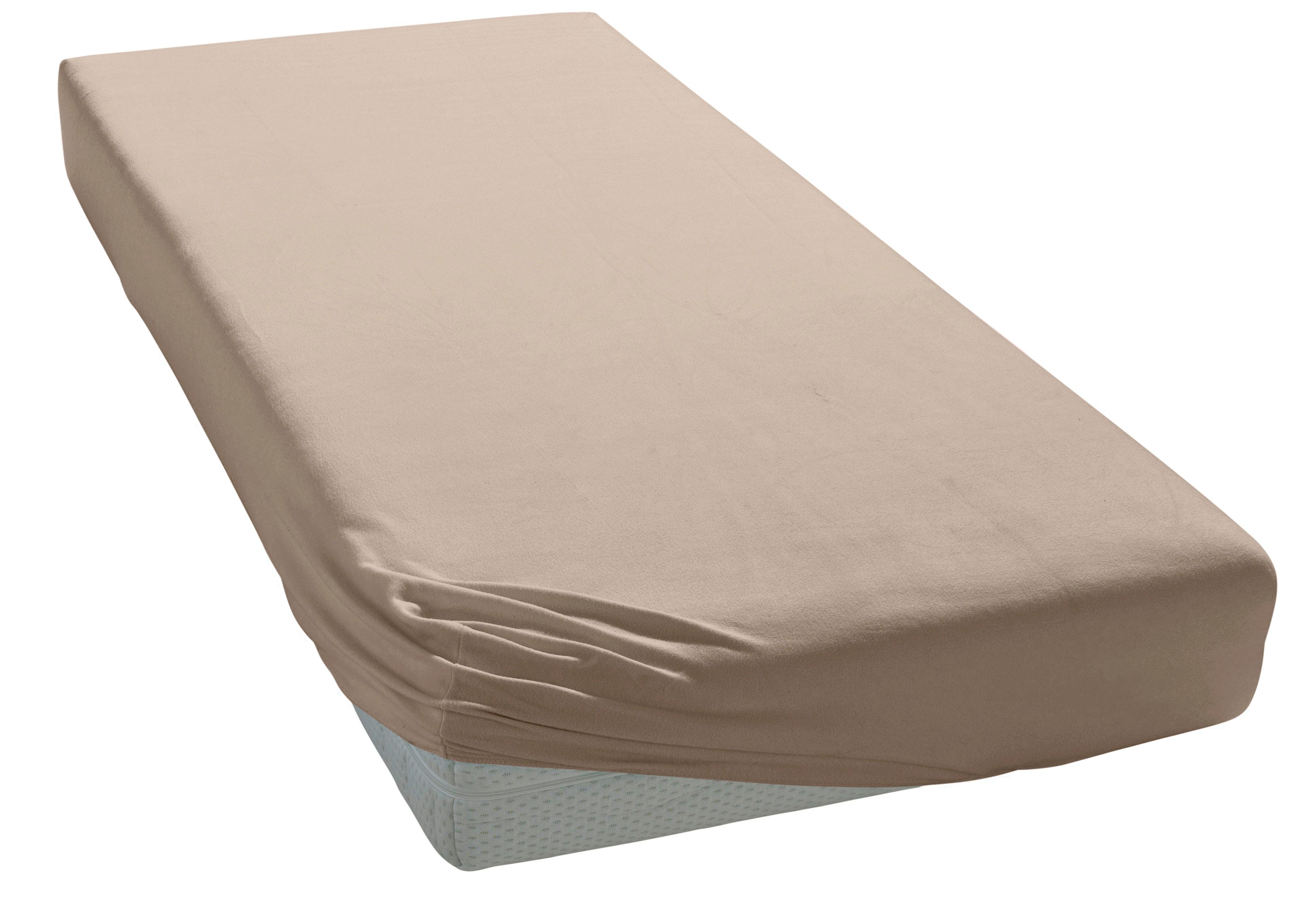 Elegante Spannbettlaken "Uni Zwirn-Jersey" aus hochwertigem Garn