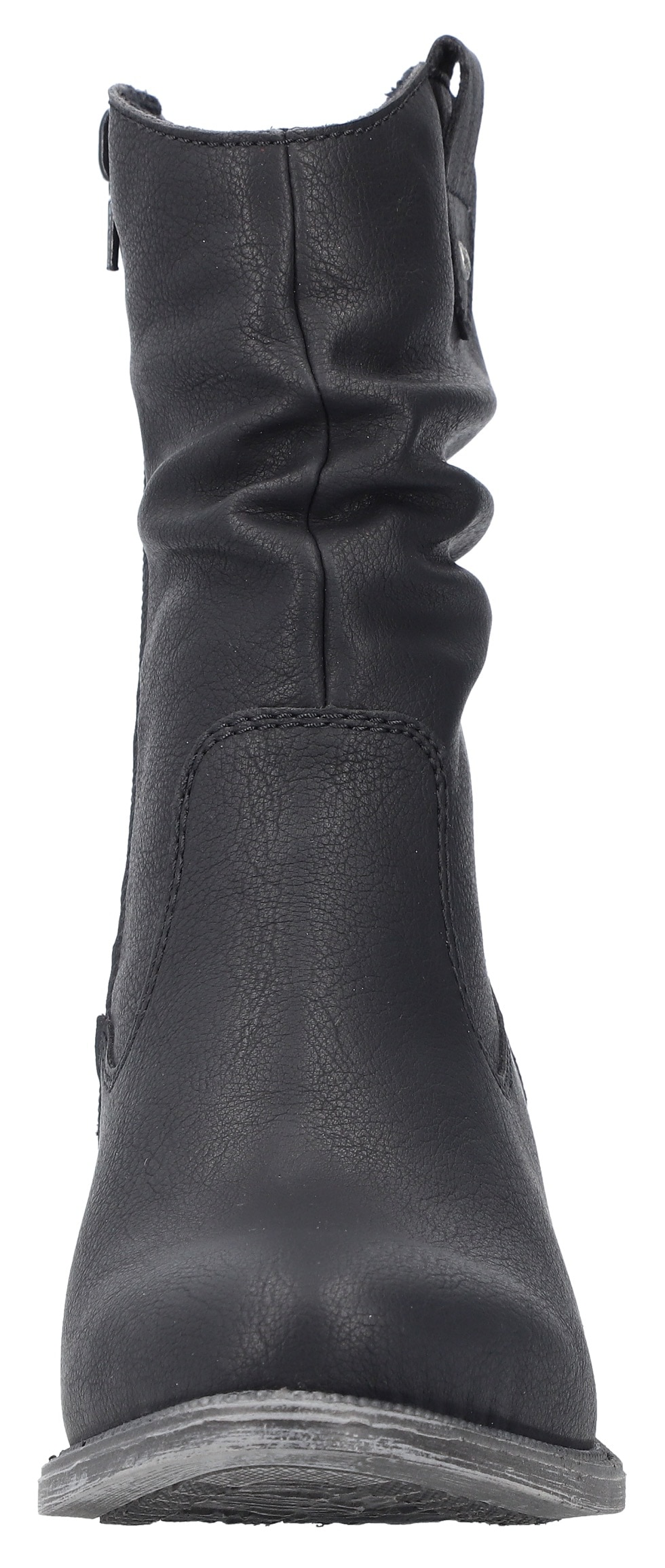 Rieker Westernstiefelette, Cowboyboots, slouchy Schaft, Blockabsatz, mit Innen-Reißverschluss