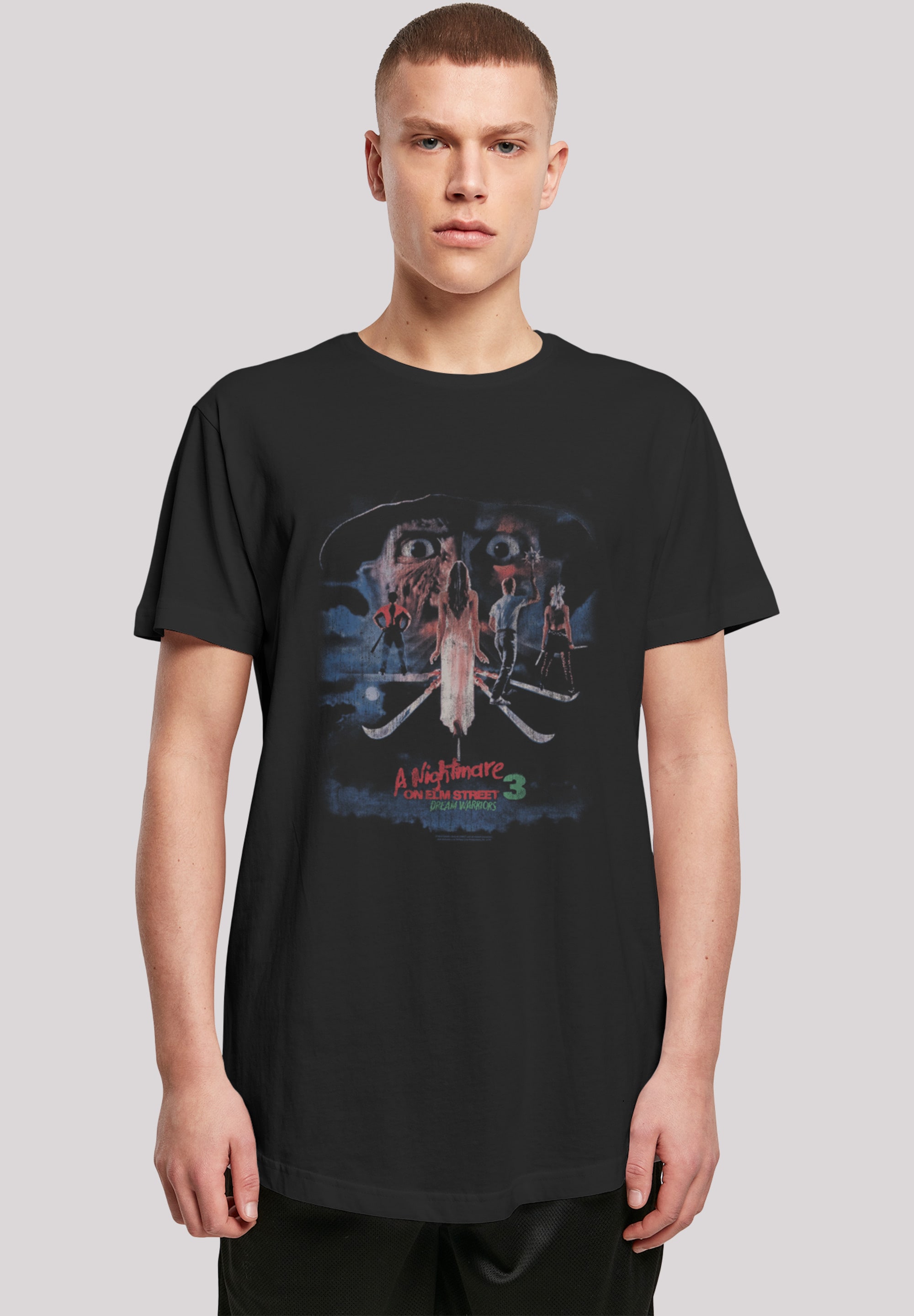 F4NT4STIC T-Shirt »Nightmare On Elm Street Dream Warriors«, Herren,Premium Merch,Lang,Longshirt,Bedruckt