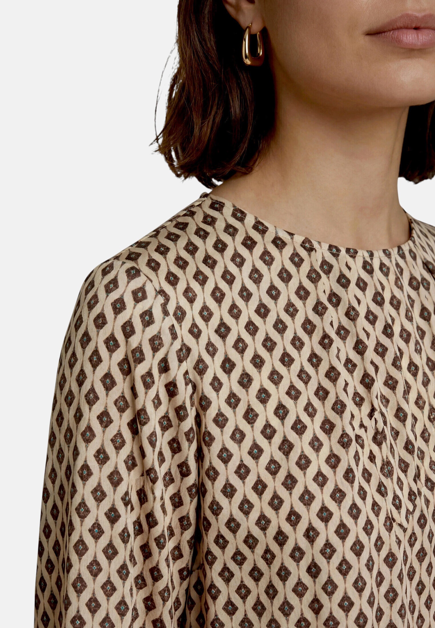 Zero Satinbluse »Damen mit Print.«