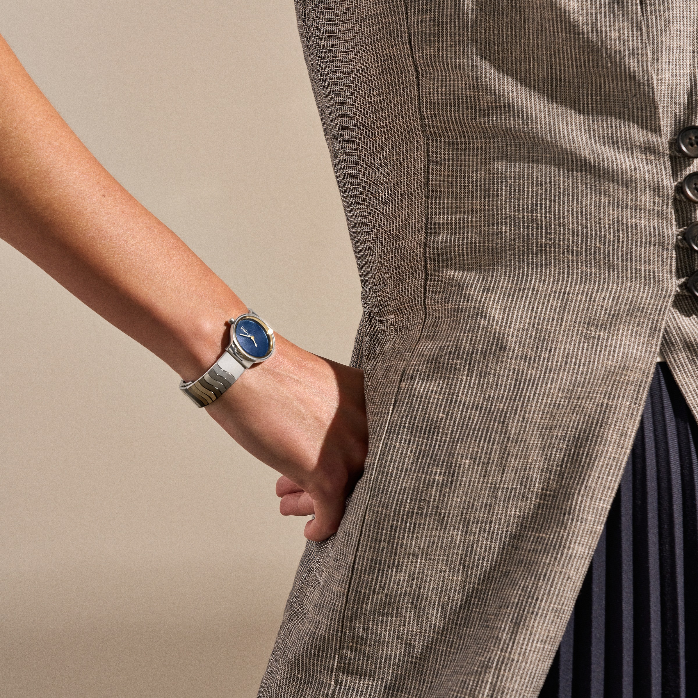 Skagen Quarzuhr »FREJA LILLE«, Armbanduhr, Damenuhr, Edelstahlarmband, analog