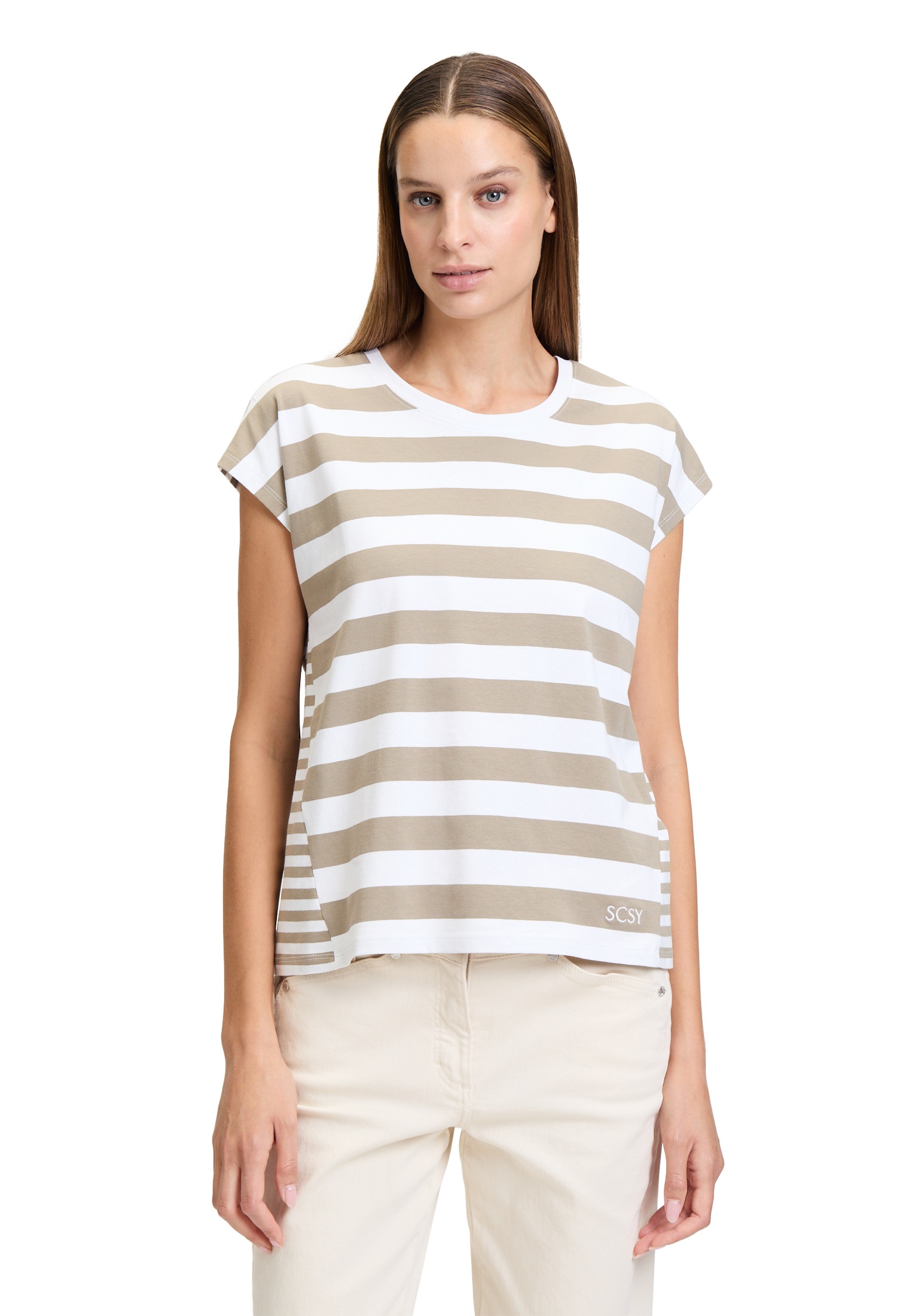 Betty Barclay Kurzarmshirt "Damen Basic Shirt mit Streifen" 1 Stk. tlg. Mat günstig online kaufen