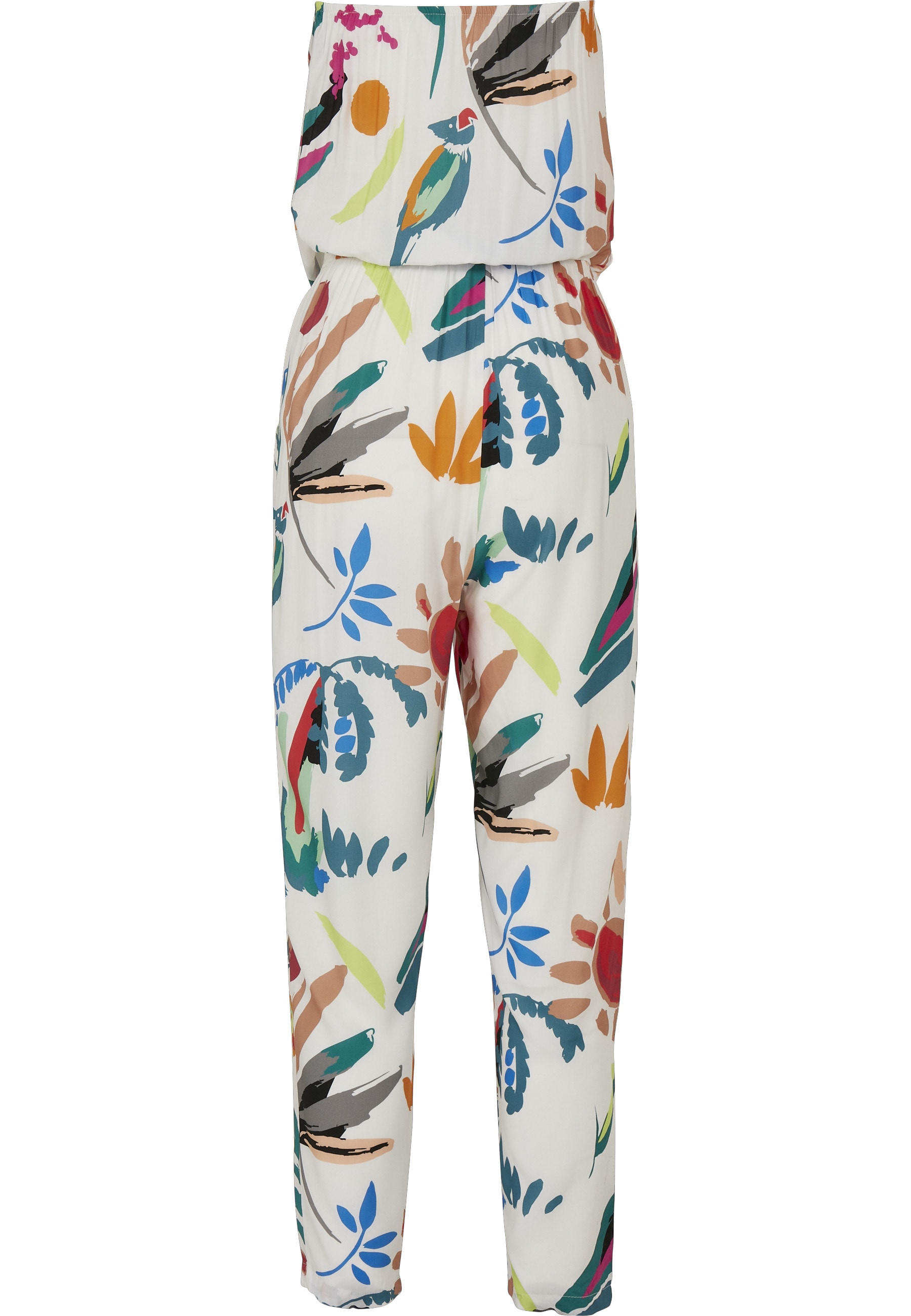 URBAN CLASSICS Jumpsuit »Urban Classics Damen Ladies Viscose Bandeau Jumpsuit« 1 Stk.