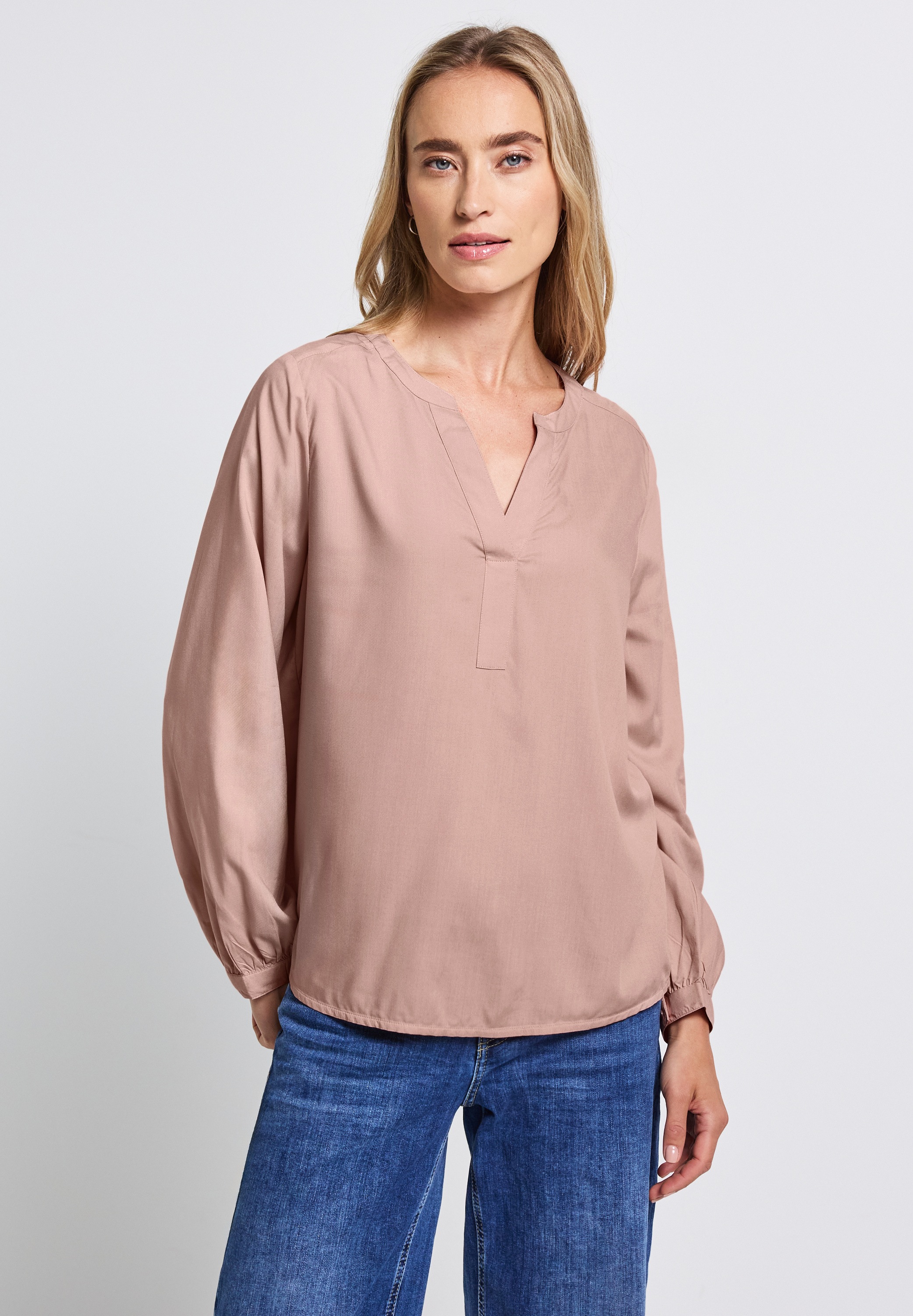 STREET ONE Langarmbluse aus softer Viskose günstig online kaufen