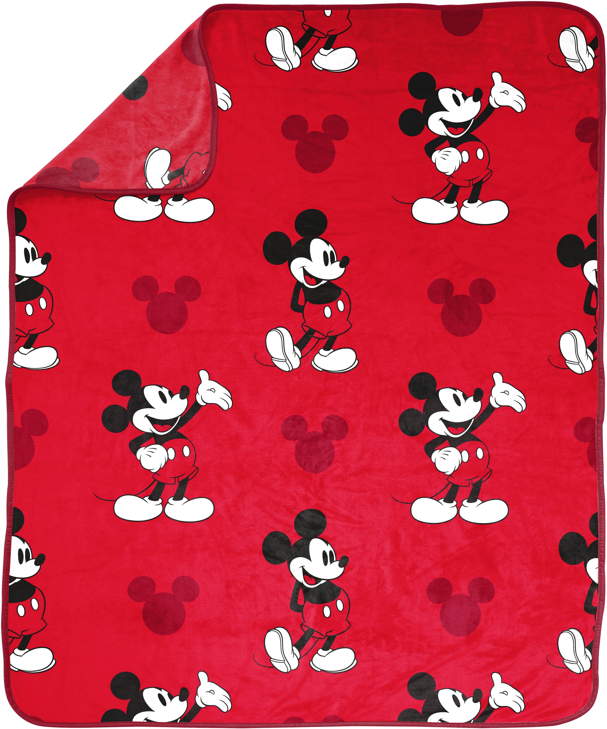 Disney Kinderdecke "Disney Decke Mickey Mouse rot, gemütliche Decke 130 x 1 günstig online kaufen