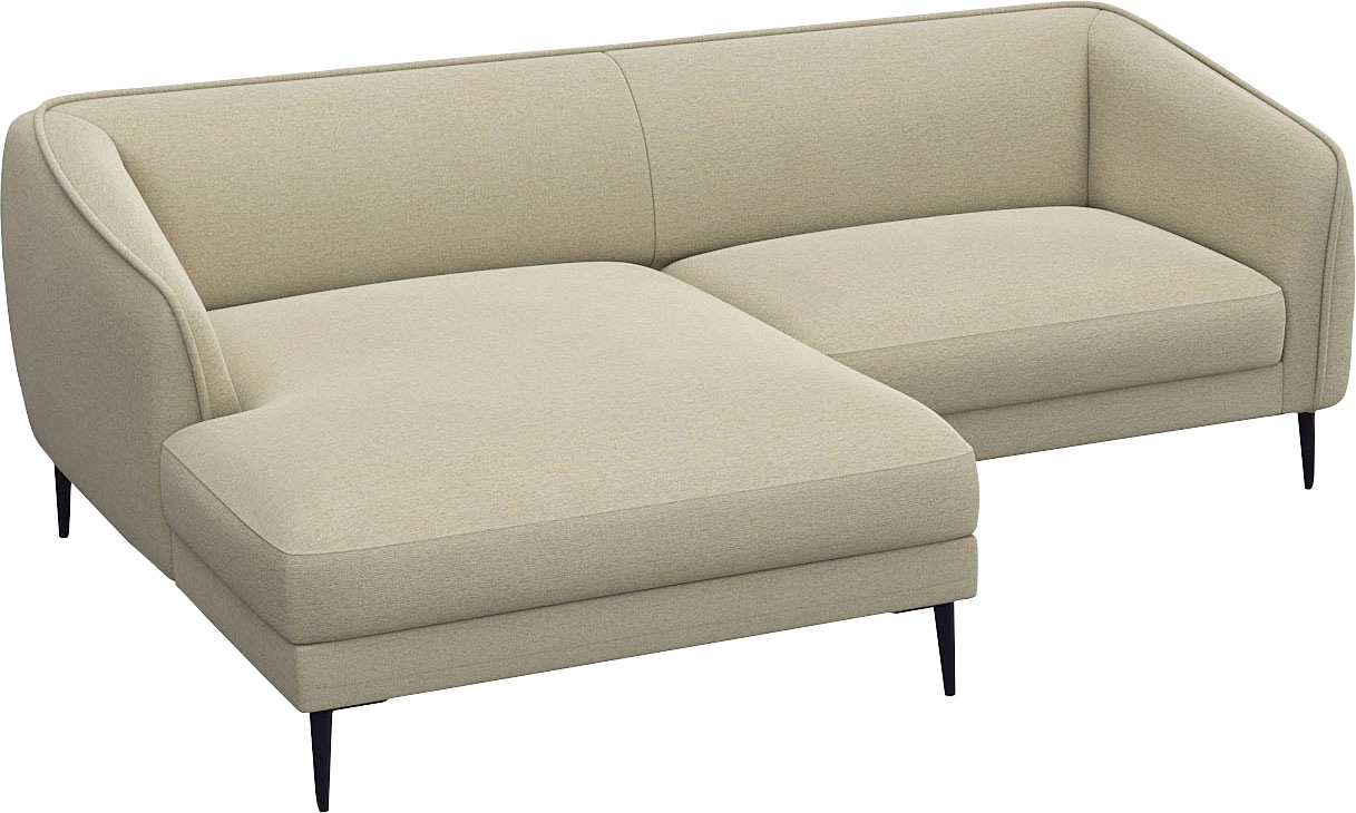 FLEXLUX Ecksofa "Belle Designsofa, bequem durch Kaltschaum im Sitz, OTTOs C günstig online kaufen