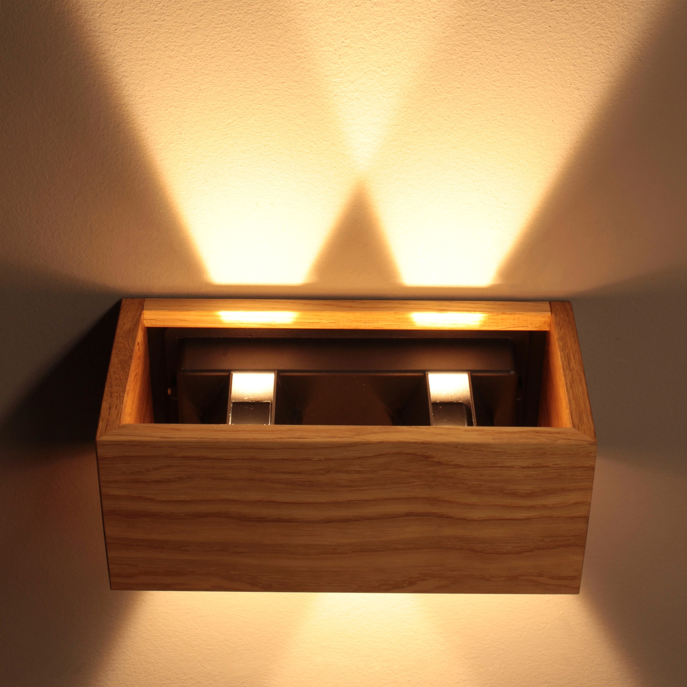 FISCHER & HONSEL Wandleuchte »Shine-Wood«, 4 flammig-flammig, langlebige LED  | BAUR | Lichterketten