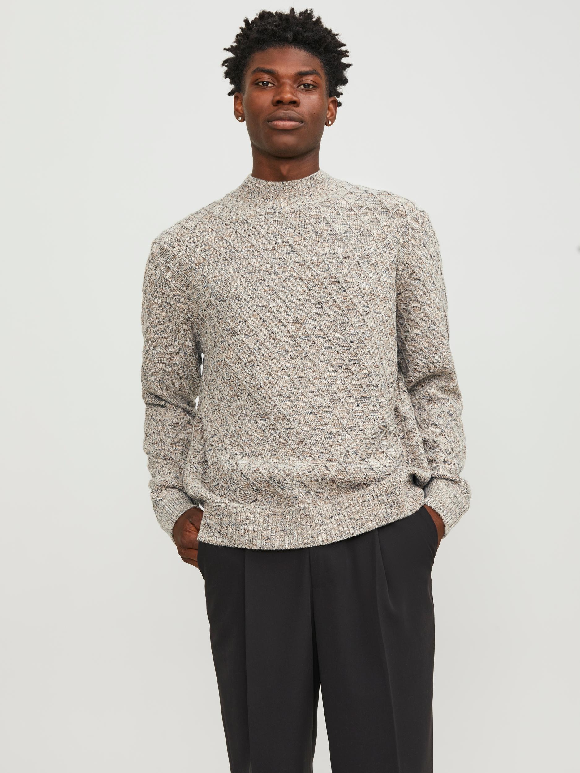 Jack & Jones Stehkragenpullover "JPRCCZIGGI KNIT MOCK NECK LN"