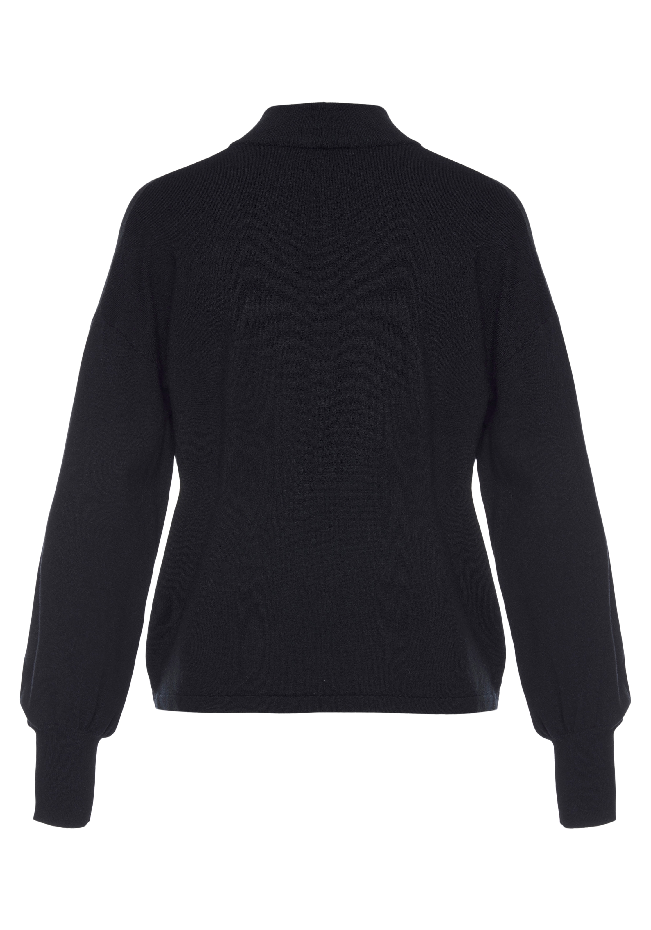 LASCANA Strickpullover, mit kleinem Stehkragen, Feinstrickpullover, casual-chic