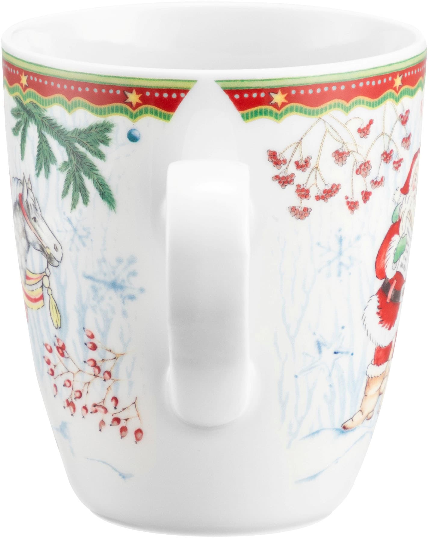 Seltmann Weiden Becher »Life - Weihnachtsmänner« Becher mit Henkel 0,40 l und weihnachtlichem Dekor