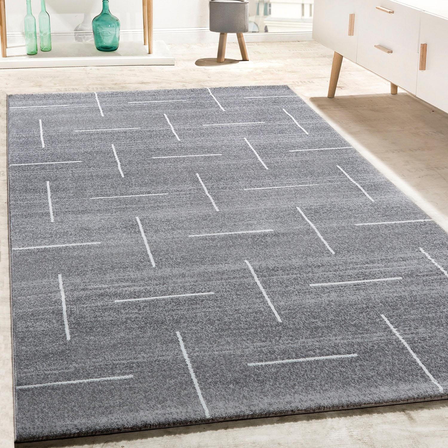 Paco Home Teppich »Tibesti 5085«, rechteckig, 15 mm Höhe, Kurzflor, modernes Design, Wohnzimmer