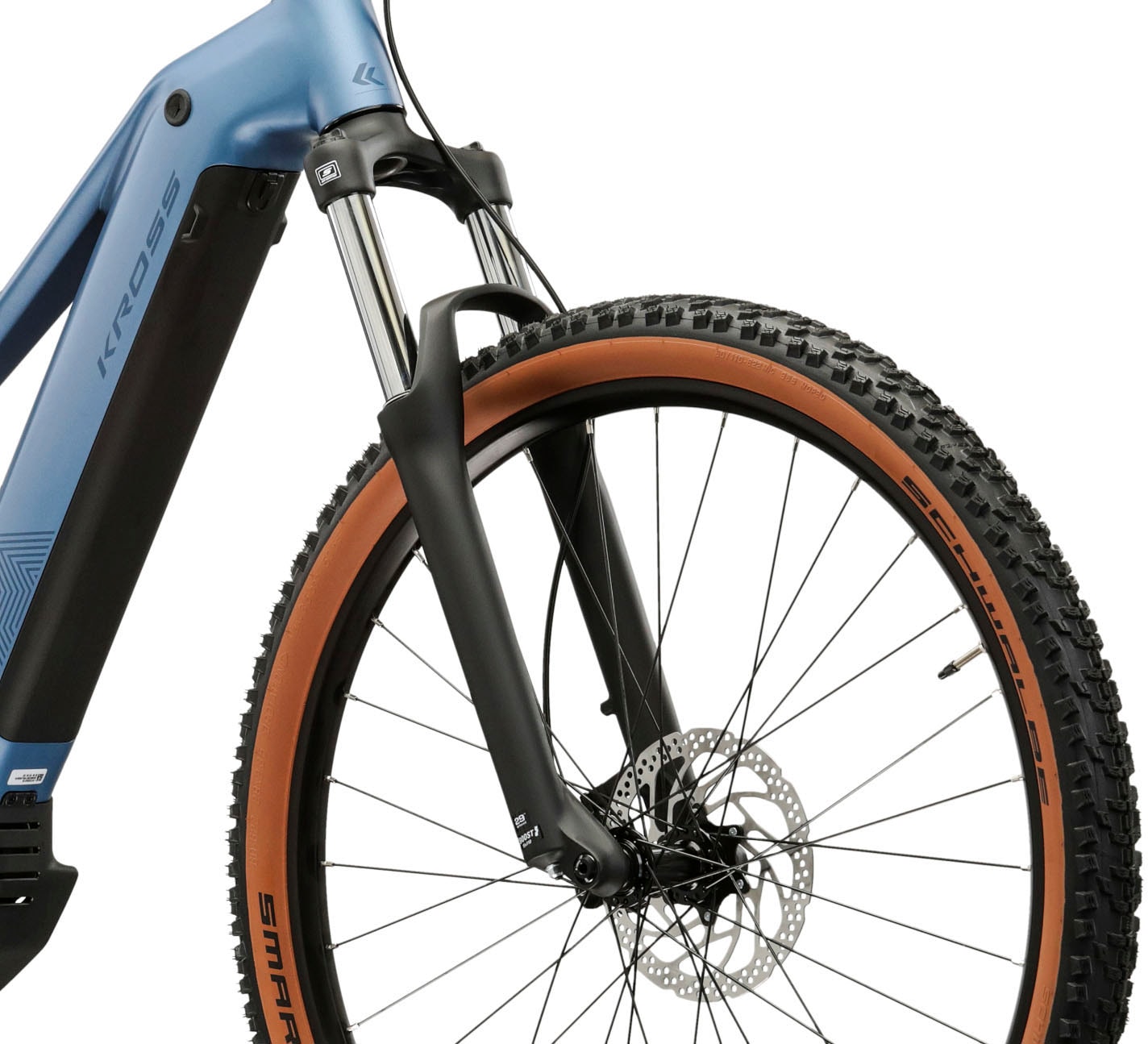 Kross »Influx Hybrid 2.0 16,7Ah / 600 Wh 29 Zoll blau 9 Gänge 2026« 9 Gang Shimano CUES U4000 Schaltwerk Kettenschaltung Mittelmotor 250 W