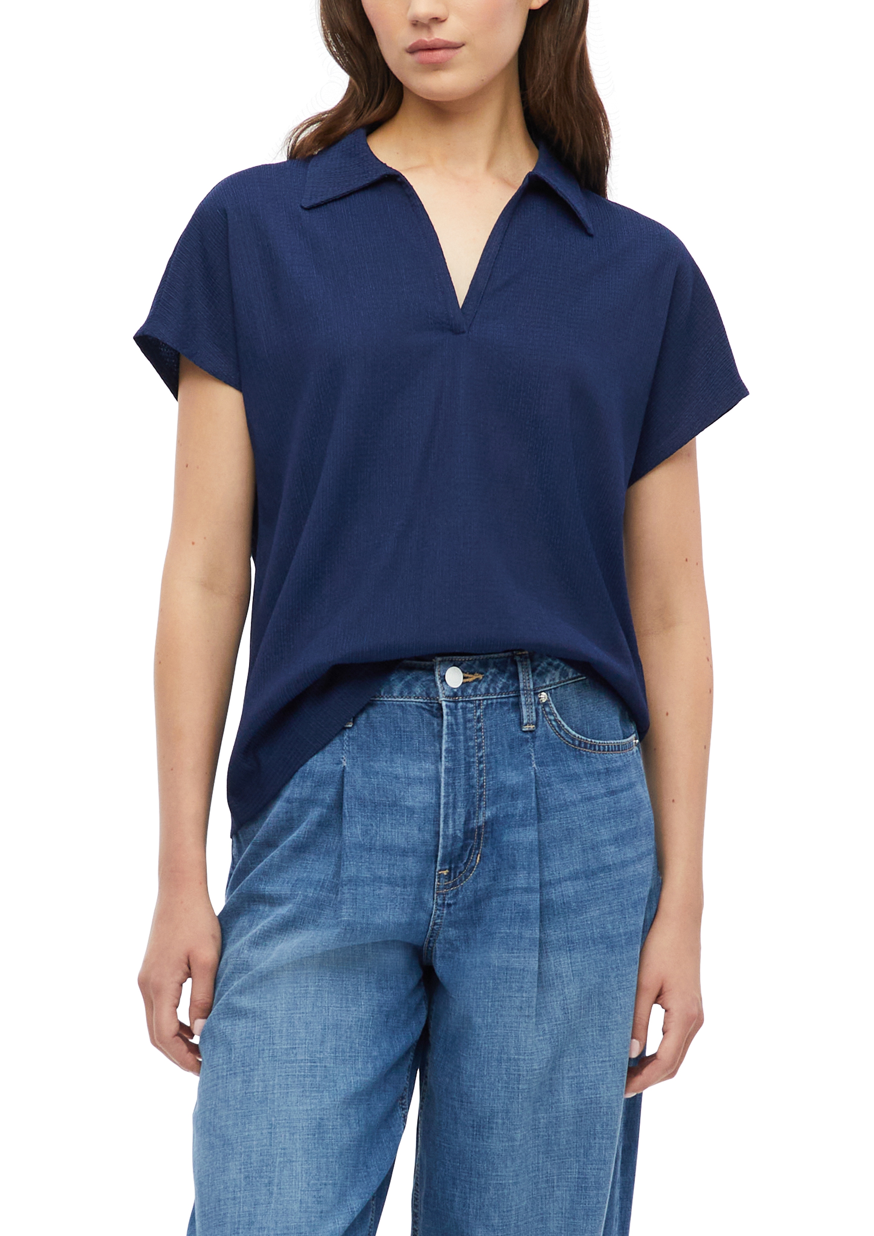 s.Oliver Kurzarmshirt Sommershirt mit Polokragen
