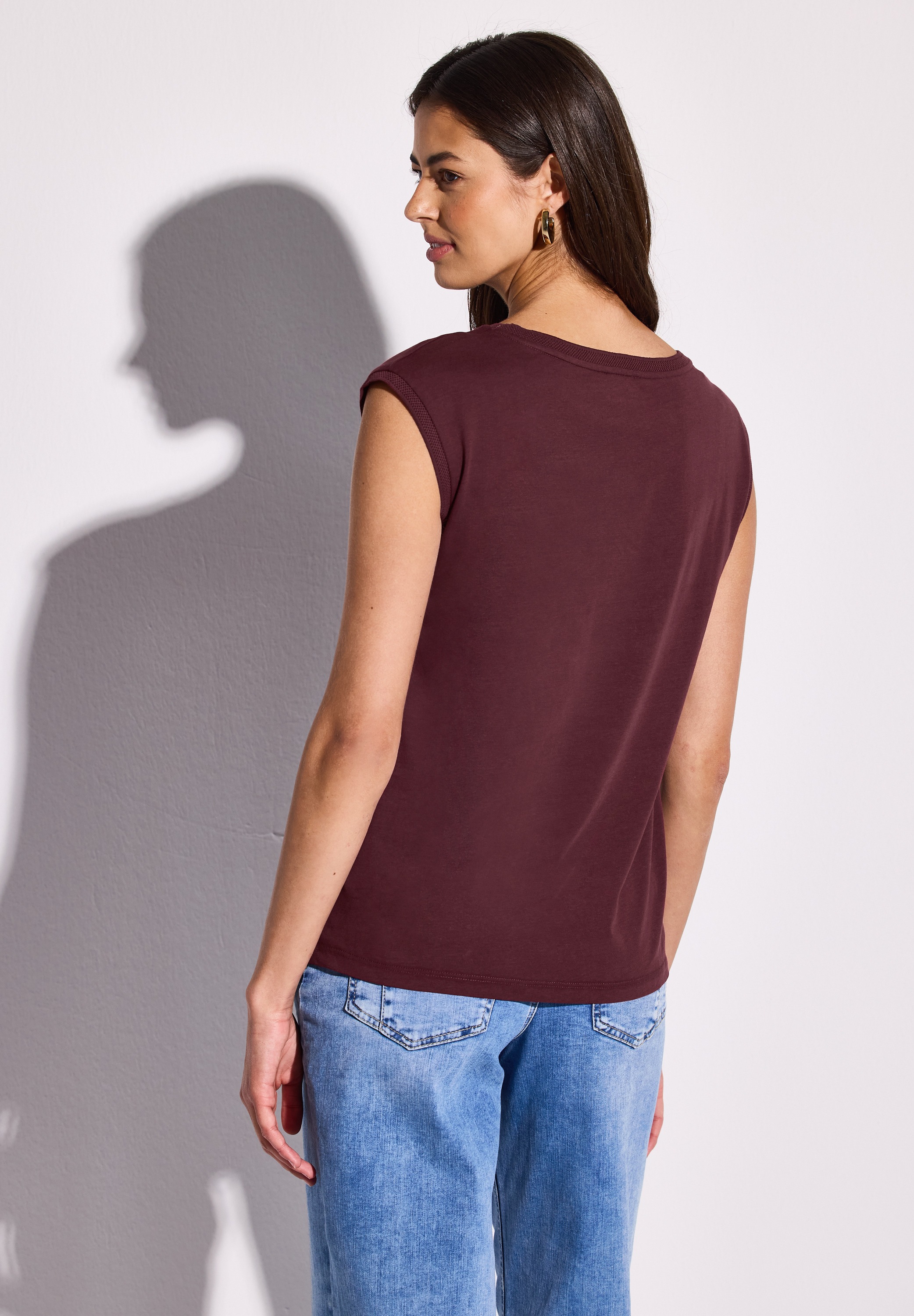 STREET ONE T-Shirt, aus reiner Baumwolle