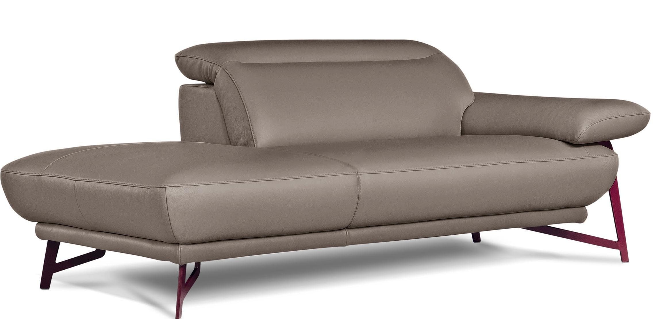 Egoitaliano Polstergarnitur »Anais, Design mit hohem Sitzkomfort für mehr Bequemlichkeit«, Set: bestehend aus Sofa und Ottomane, inkl. Kopfteilverstellung