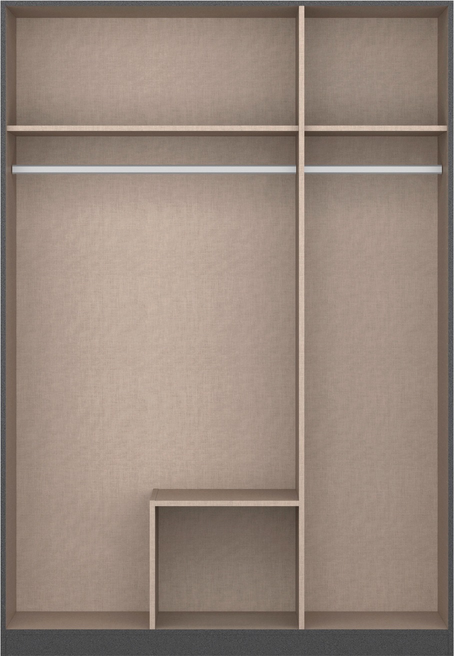 rauch Drehtürenschrank »StyleUp«, Typ Monochrome mit eleganten, langen Griffstangen in Schrankfarbe