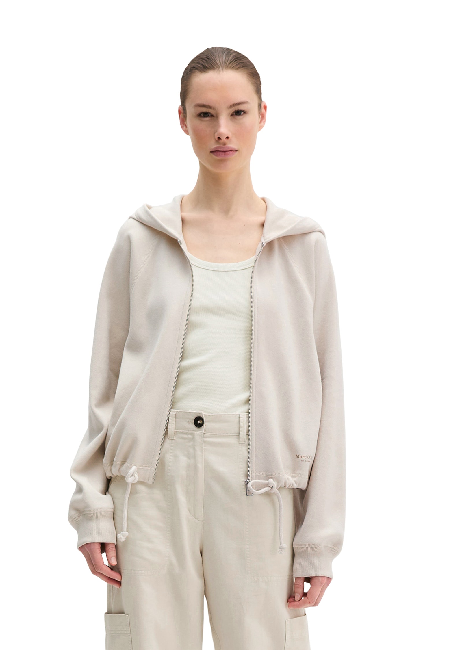 Marc OPolo Sweatjacke "aus reiner Bio-Baumwolle" günstig online kaufen