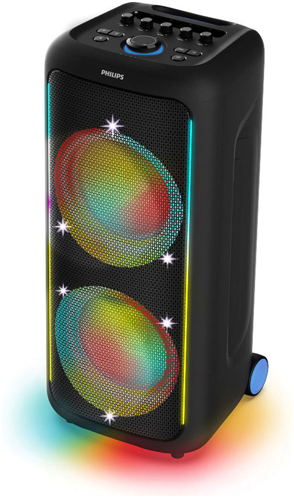 PHILIPS Party-Lautsprecher "TAX5000E", B:32cm H:73cm T:32cm, schwarz, Lautsprecher