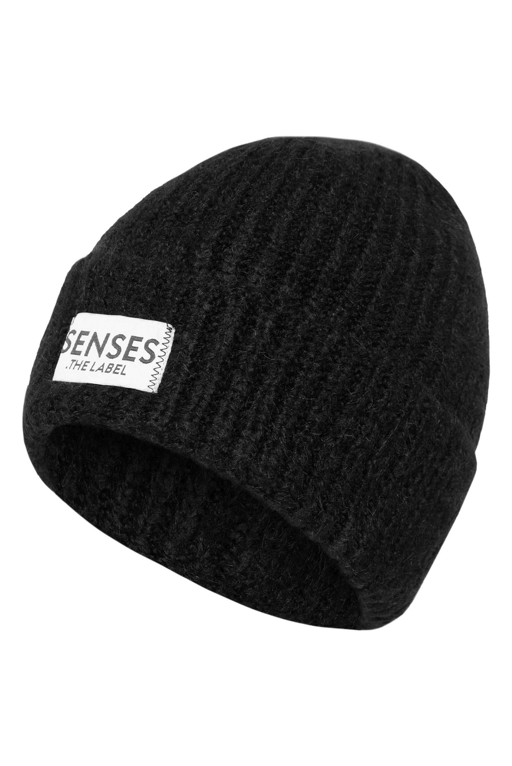 SENSES.THE LABEL Strickmütze mit breitem Umschlag günstig online kaufen