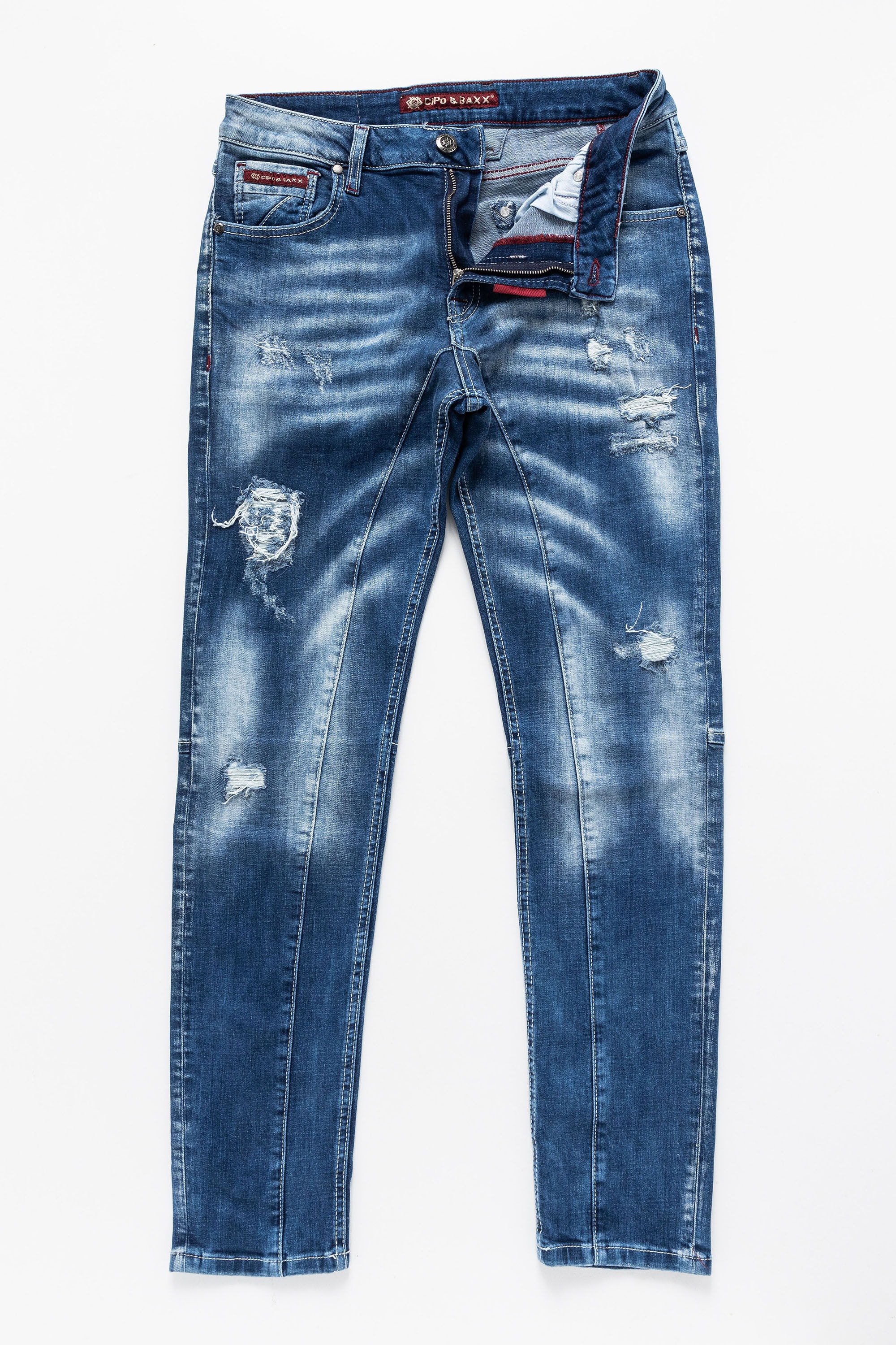 Cipo & Baxx 5-Pocket-Jeans »Hose«, mit modischen Applikationen