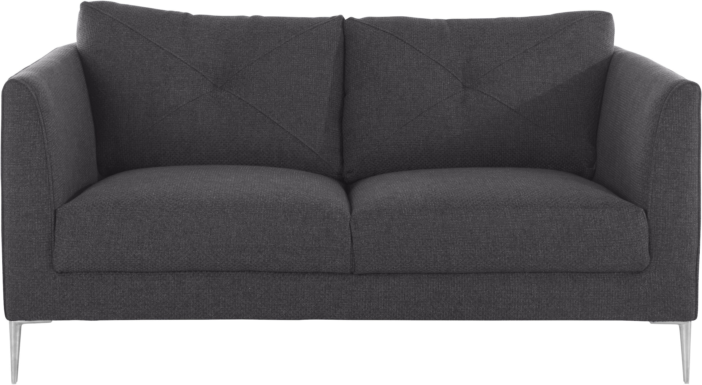 Guido Maria Kretschmer Home&Living 2-Sitzer »Chilltime, elegant und bequem, Komfortsitzhöhe 46cm, hoher Fuß«, mit eleganter Kreuznaht in den Rückenkissen, Breite 167 cm