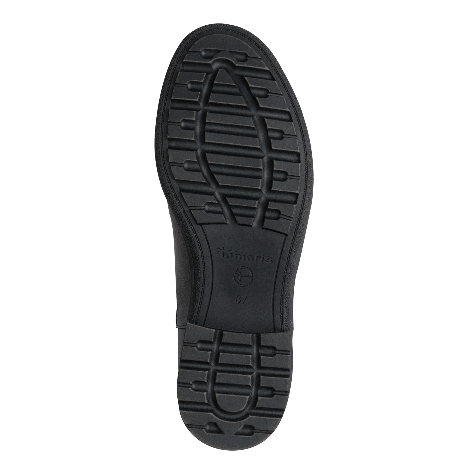 Tamaris Chelseaboots, Blockabsatz, Stiefelette, Schlupfschuh im Used Look
