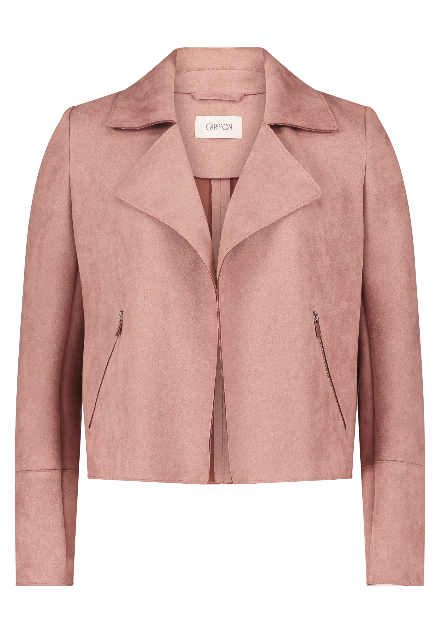 Cartoon Jackenblazer »Cartoon Damen Blazer-Jacke mit offenem Saum«, Taschen