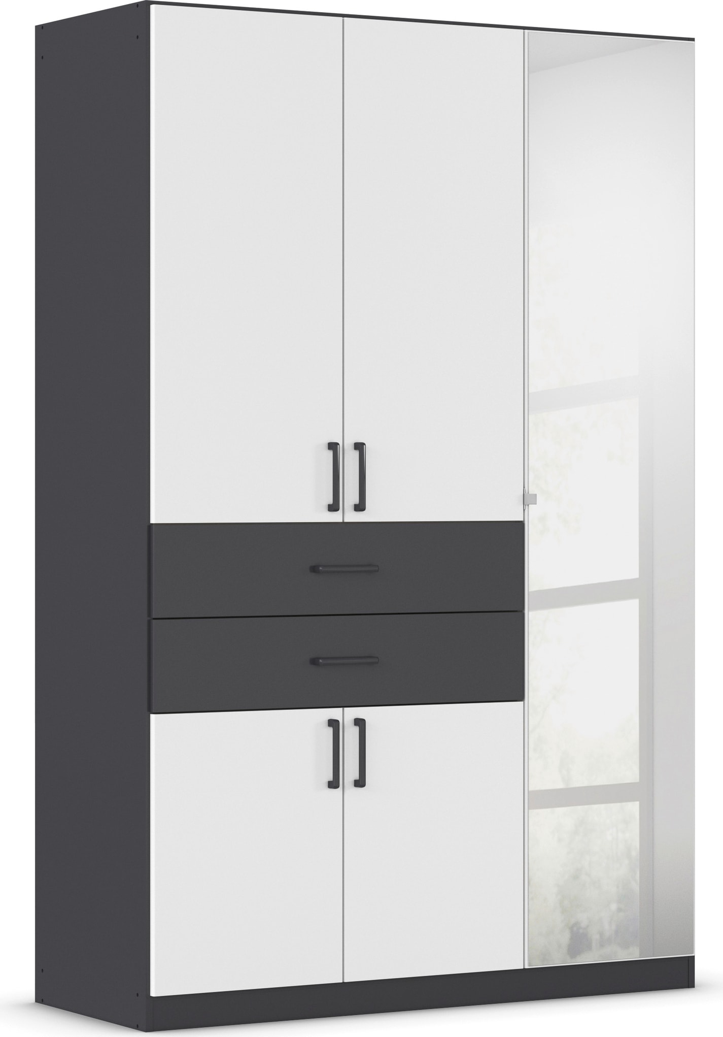 rauch Drehtürenschrank "Maika" mit Spiegel, 2 Schubladen, in verschiedenen günstig online kaufen