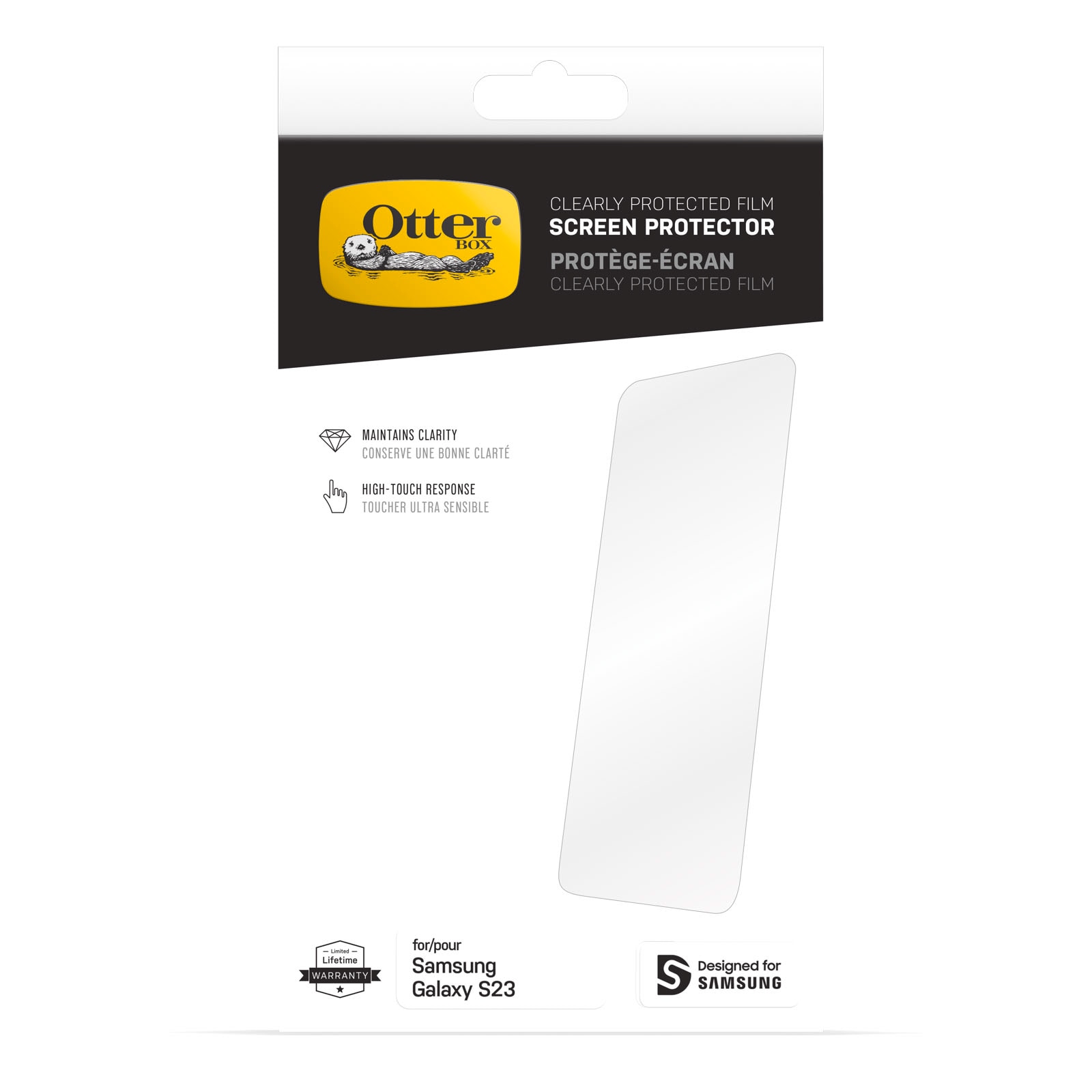 Otterbox Displayschutzglas »Clearly Protective Film«, für Samsung Galaxy S23, passend für Samsung Galaxy S23, Displayschutzfolie