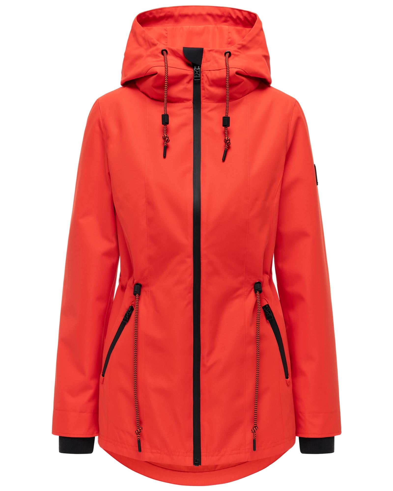 Navahoo Outdoorjacke "Blumentanz 14" mit Kapuze Übergangsjacke mit wasserdichtem Verschluss