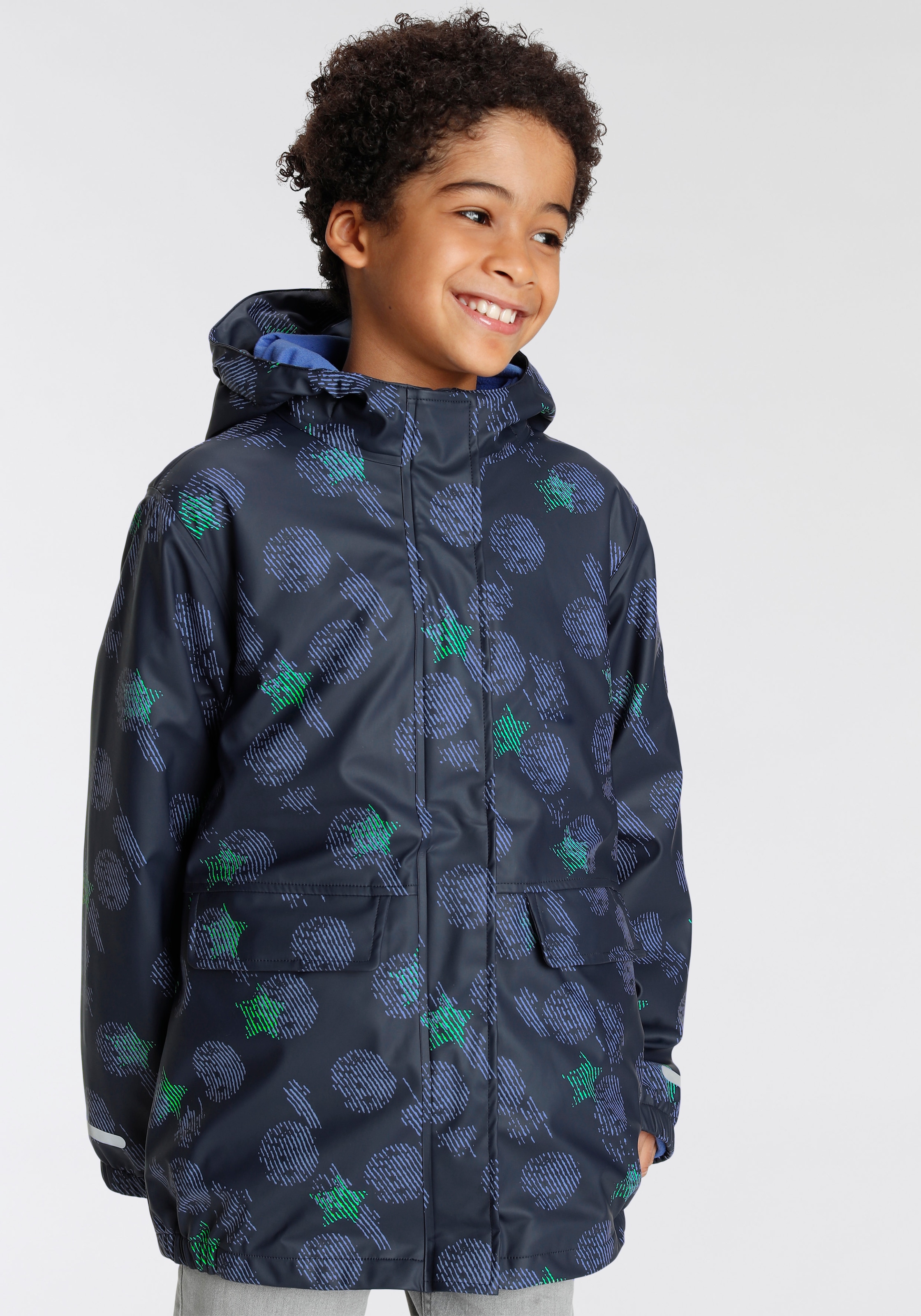 Scout 3-in-1-Funktionsjacke Kapuze, alle »Regenjacke günstig (Set), | Fleecejacke«, kaufen Wetterlagen für + mit fast