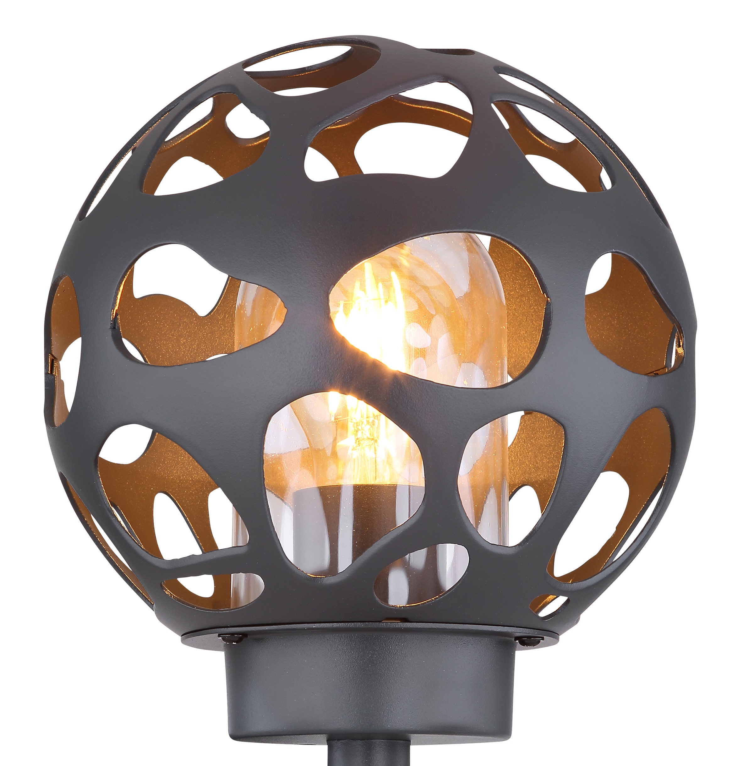 GLOBO LIGHTING Außen-Wandleuchte »HILARIO« E27 1 Stk. Außenleuchte Edelstahl anthrazit, wetterfest, IP44