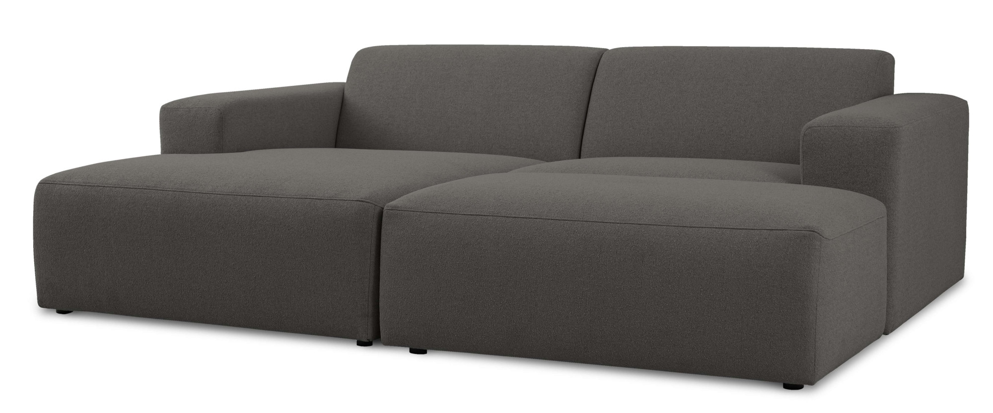 INOSIGN Ecksofa »Koa,228cm, L-Form, Modulsofa, Webstoff, Cord, Struktur«, Designsofa, Set, Hocker inklusive, weicher Lounge-Sitzkomfort